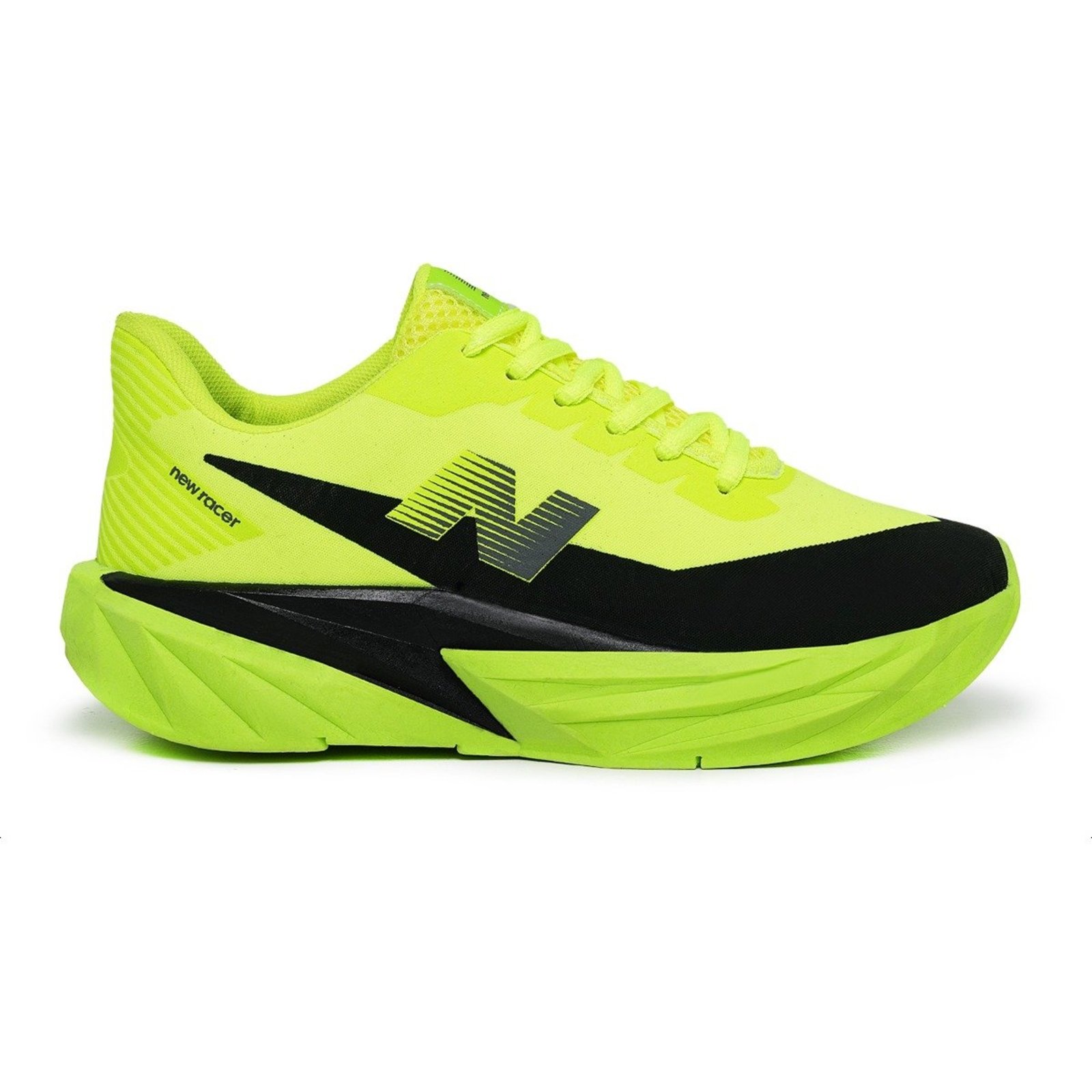 Tenis Masculino Esportivo New Racer Corrida Academia Caminhada Dia a Dia Verde