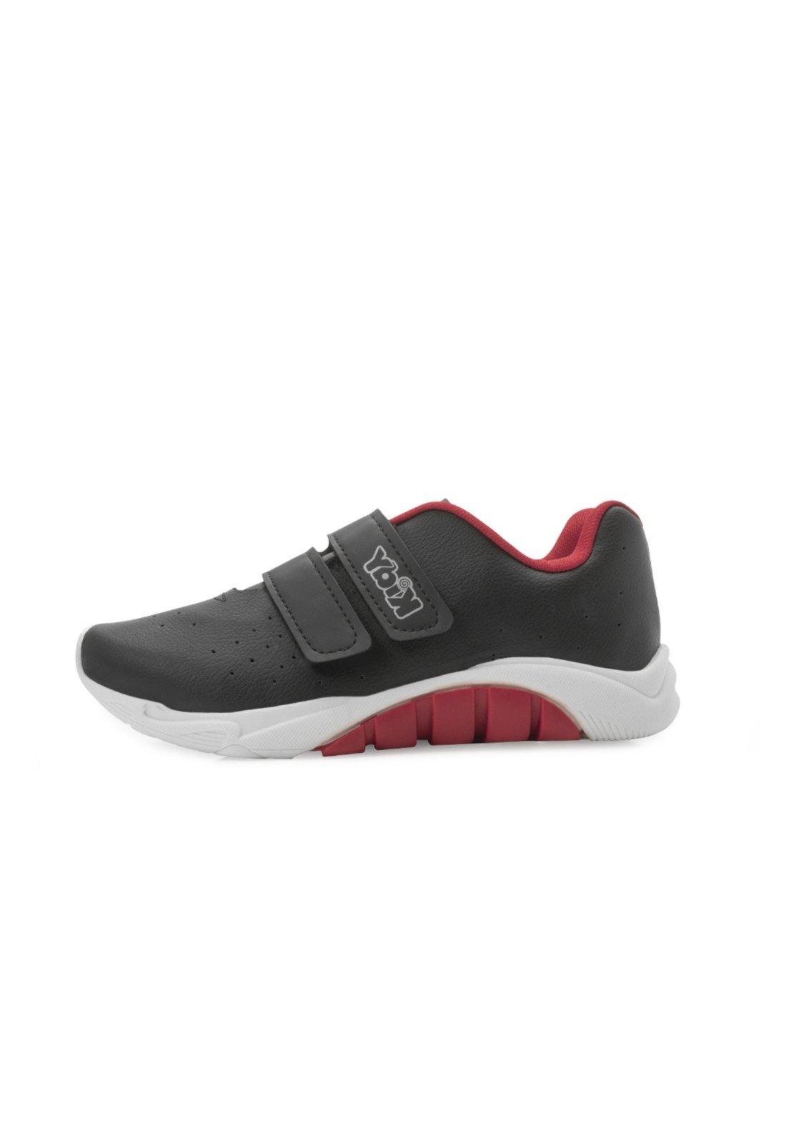 Vista 3 Infantil - Tênis Kidy Mais KD23-16802 Preto vermelho Kidy vermelho