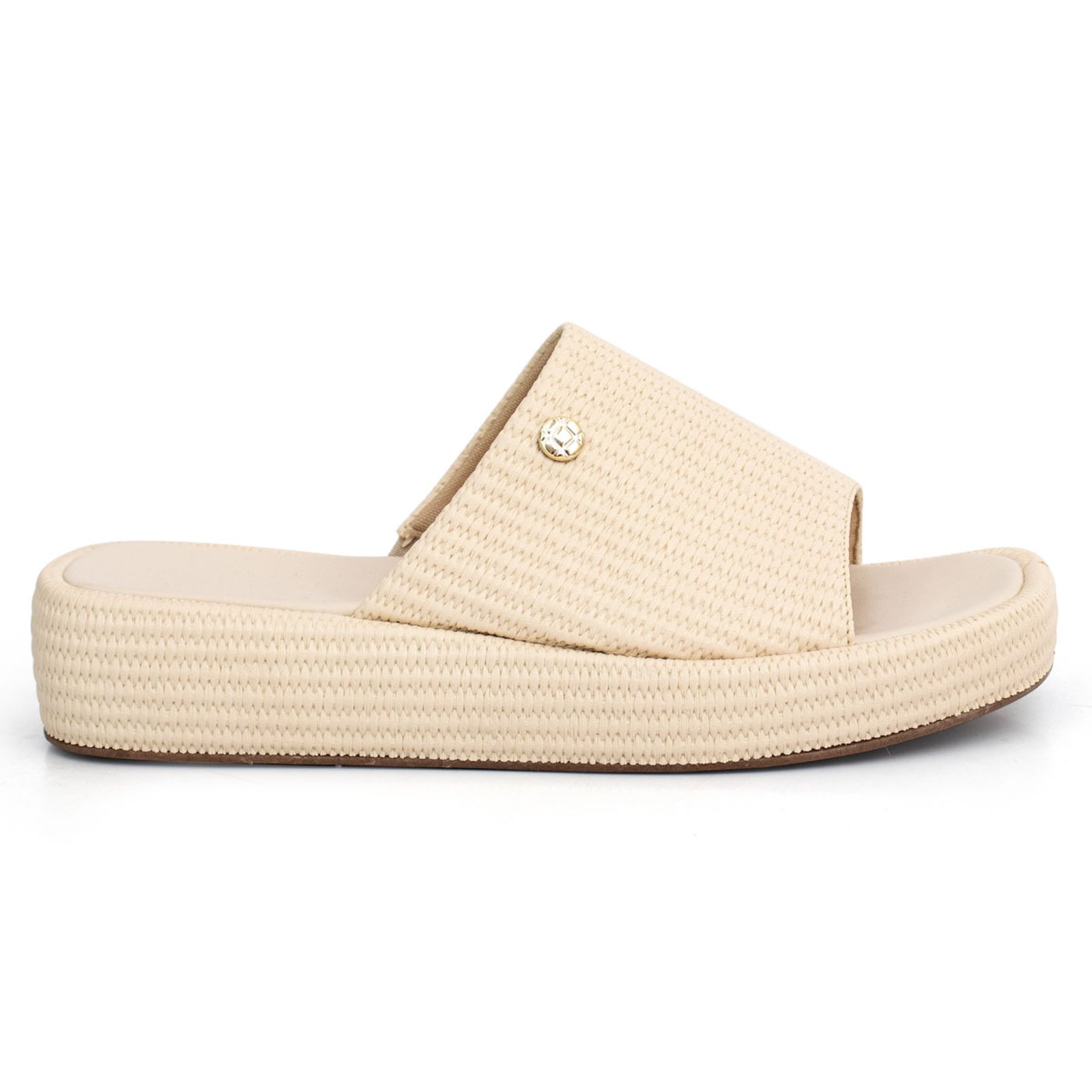Tamanco Feminino Plataforma Leve Confortável Resistente Macio Moda Sandália Anabela Areia