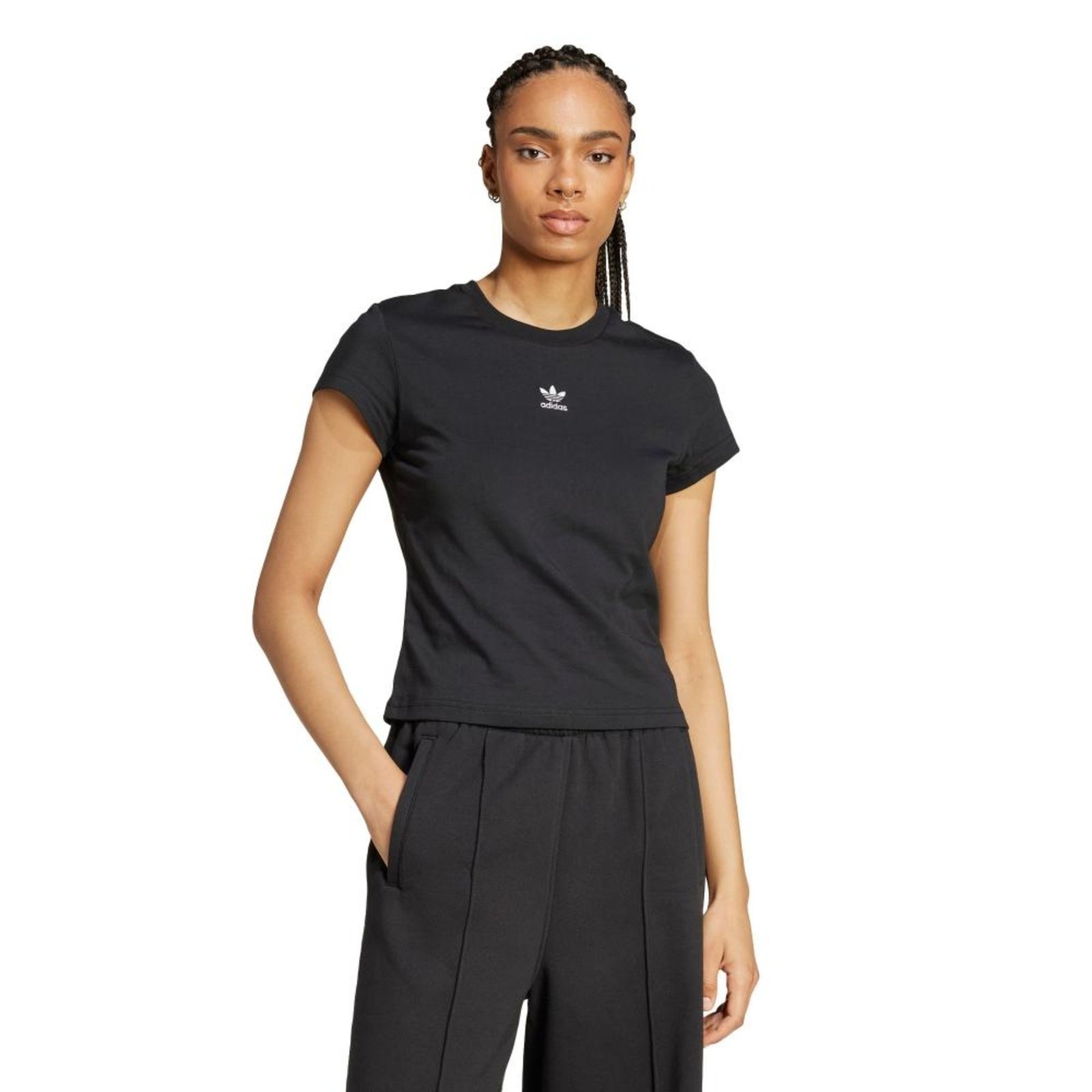 Camiseta Essentials Slim adidas Originals Preto