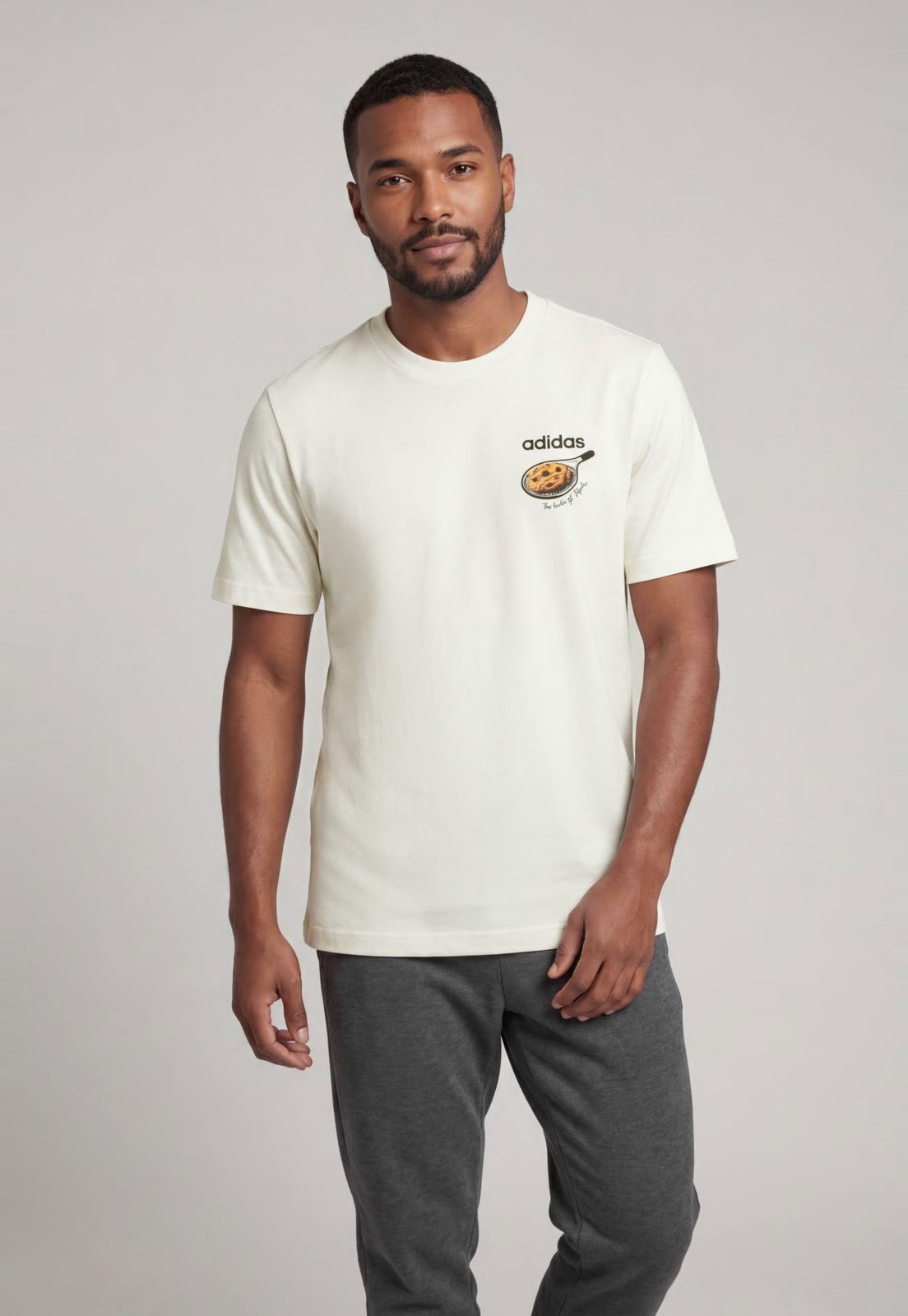 Camiseta Masculina adidas Sportswear Cookie Branca