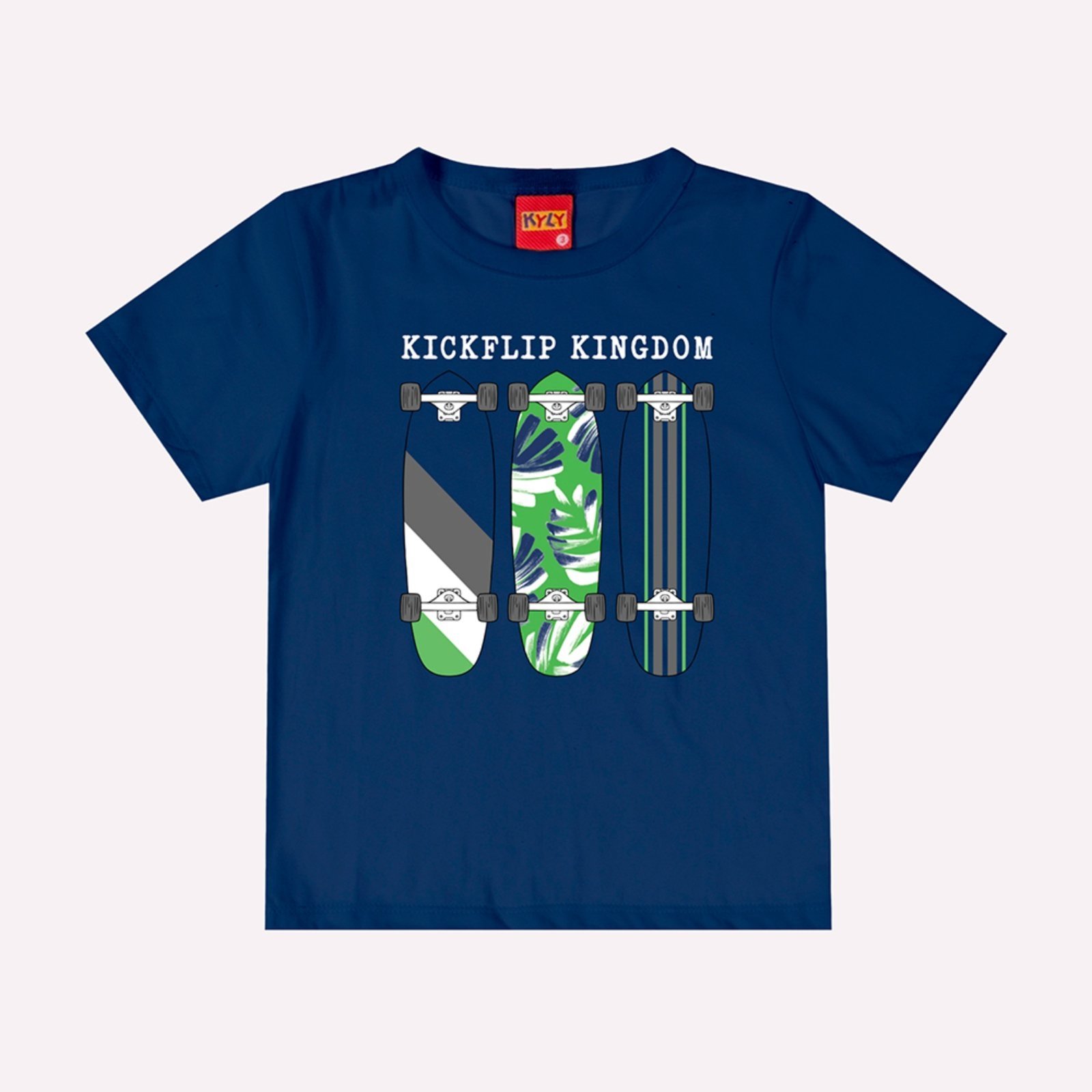 Vista 3 Infantil - Conjunto Menino Skate Kyly laranja Kyly laranja