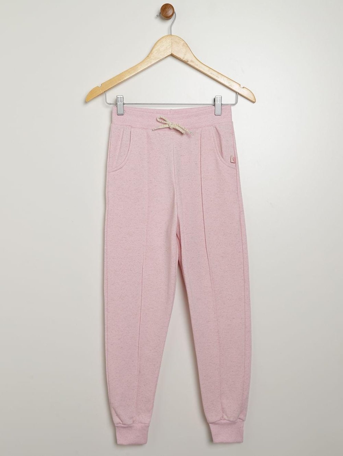Infantil - Calça Jogger Com Friso Juvenil Para Menina - ROSA