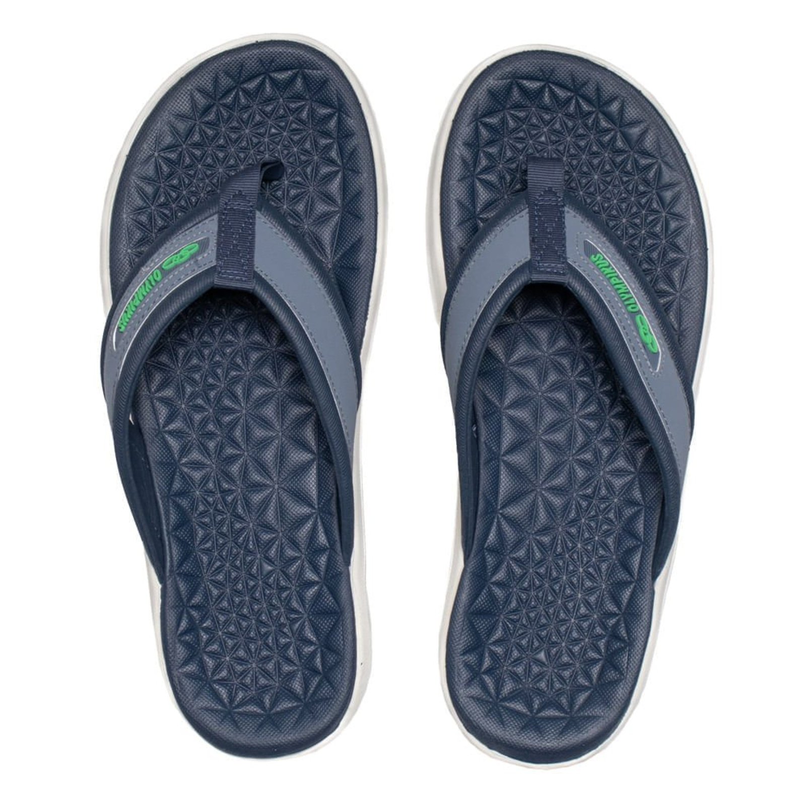 Infantil - Chinelo Masculino Olympikus 921 Plus Casual Petróleo/Branco