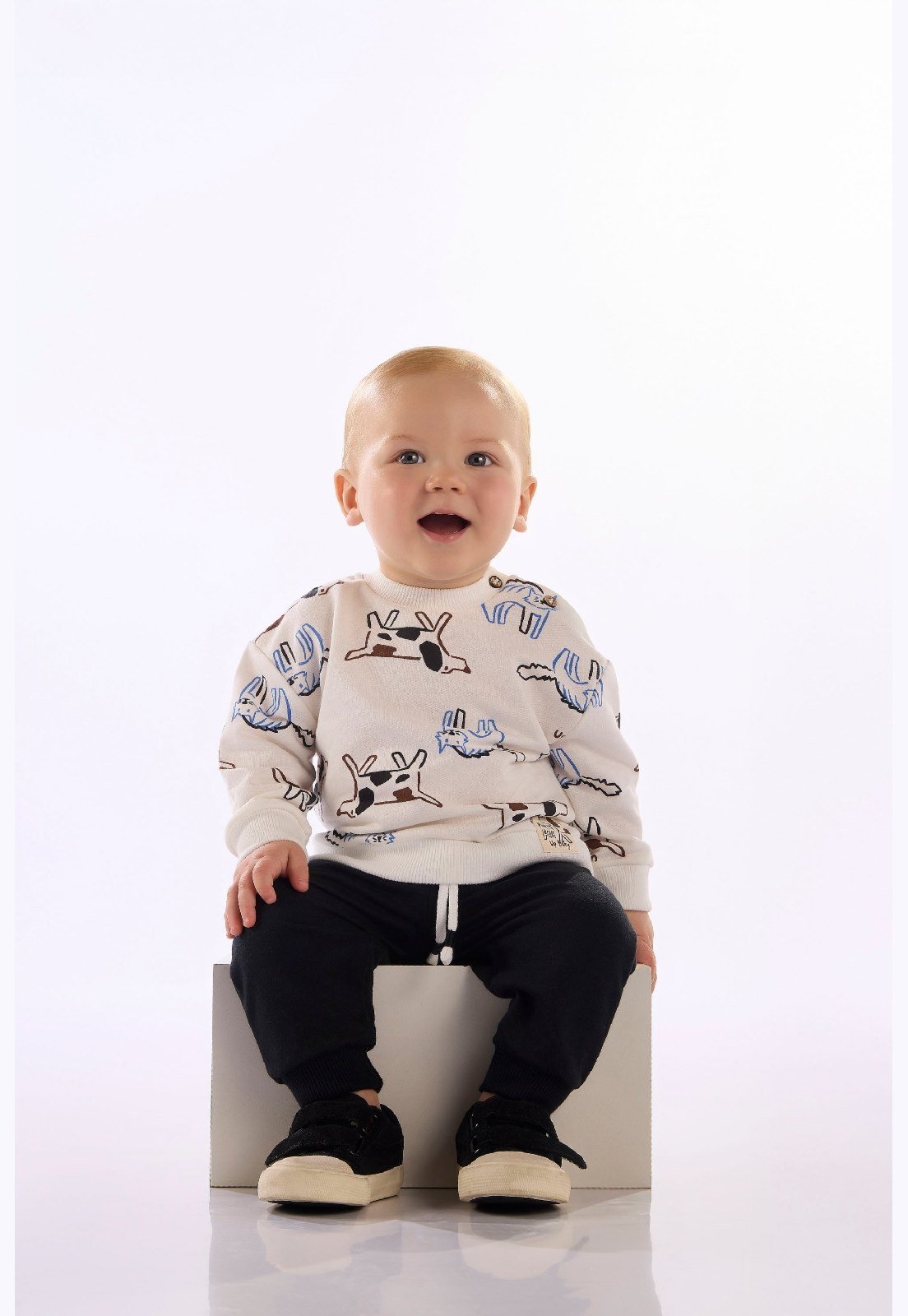 Infantil - Conjunto Estampado Up Baby Branco