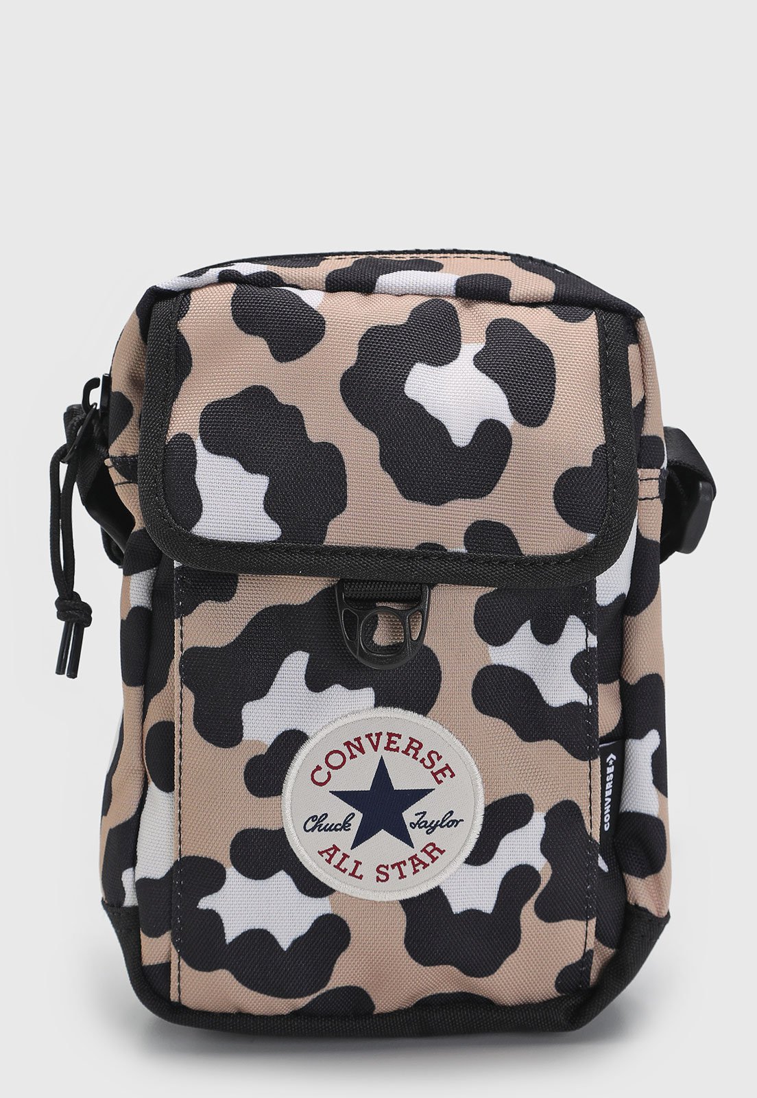 Bolsa Unissex Converse Crossbody 2 Leopard Bag Bege