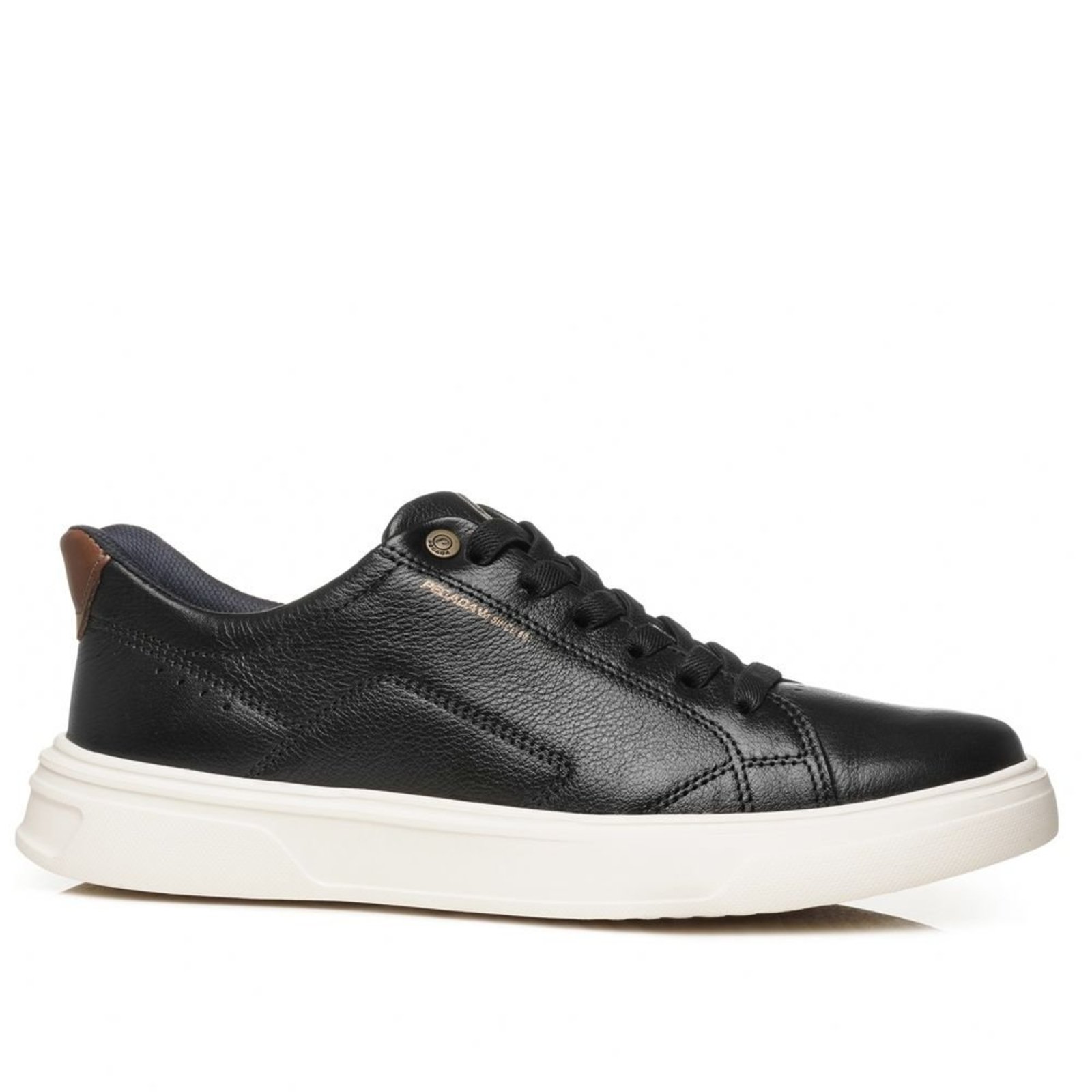 Tênis Casual Pegada Masculino em Couro Preto 112951-04 Tênis Casual Pegada Masculino em Couro Preto 112951-04 43