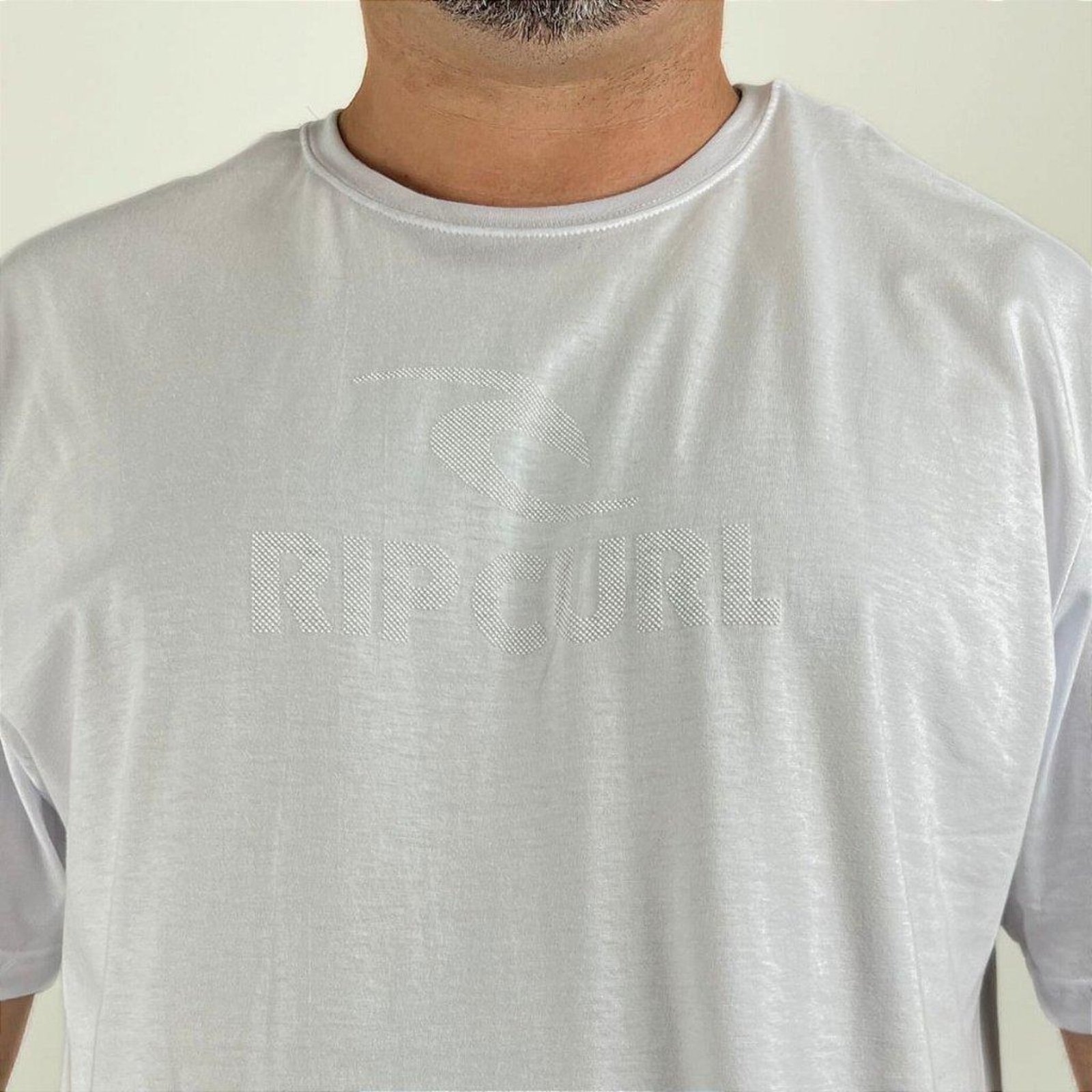 Vista 3 Camiseta Rip Curl Icon Logo SM24 Masculina branco Rip Curl branco