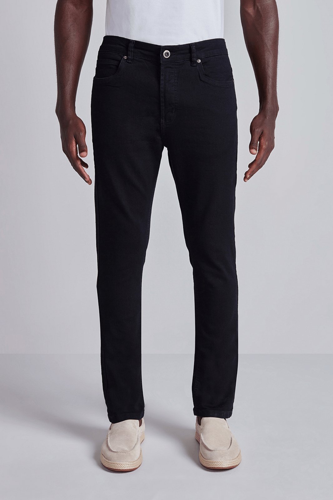 HIGHSTIL Calça Jeans Slim Fit – Lavagem Black