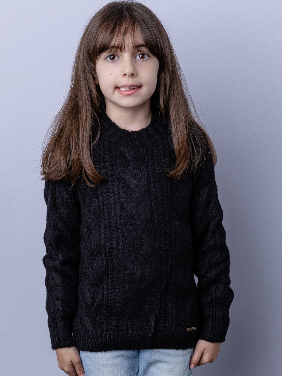 Infantil - Blusa Menina Com Tranças