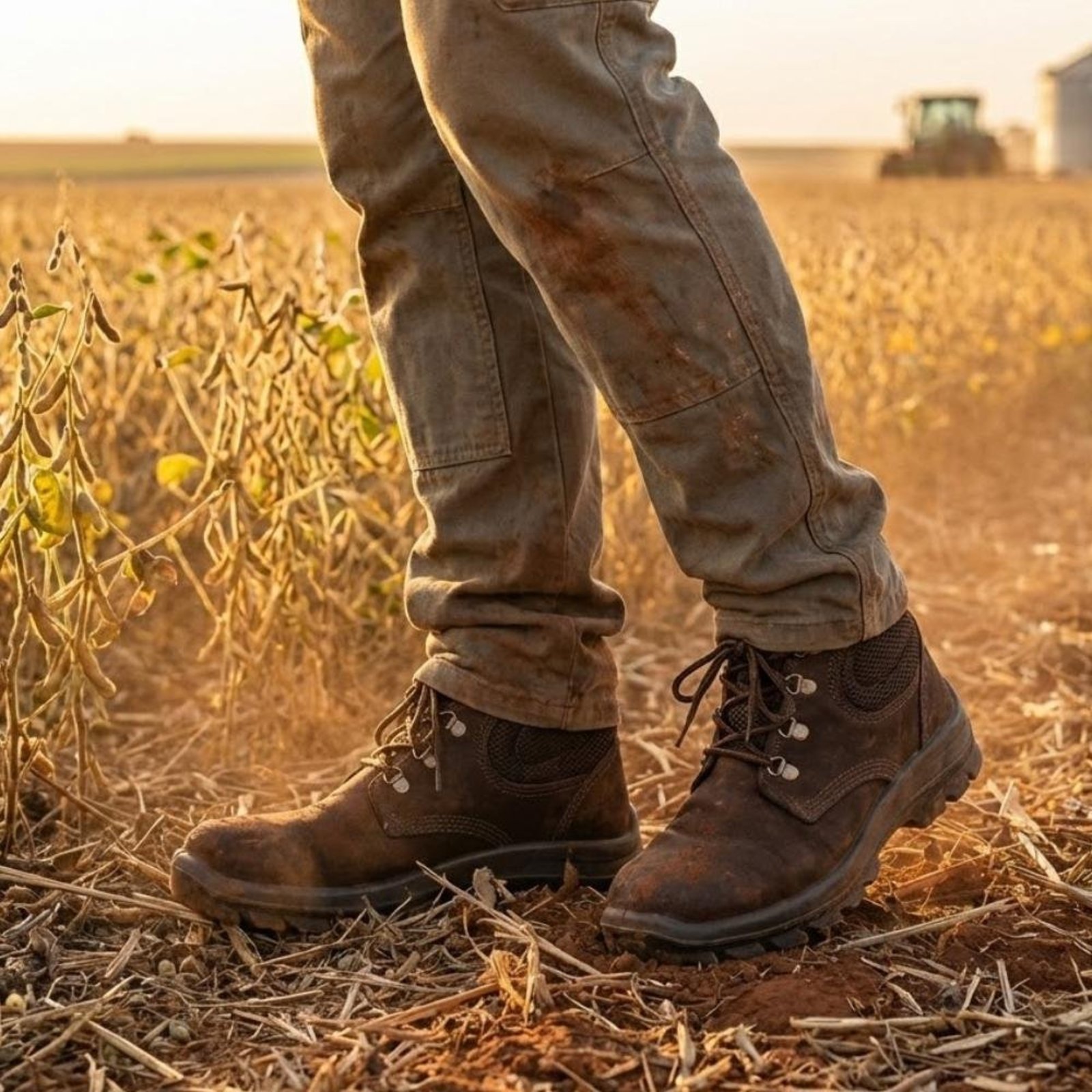 Bota Botina Agro EPI Unissex para Trabalho em Campo Fazenda Incolor