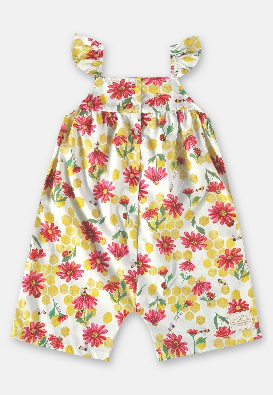 Infantil - Macaquinho Honey Garden Up Baby Off White