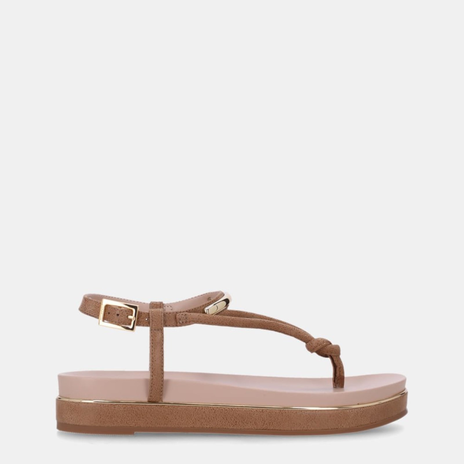 Sandália Flatform Arenito Ginger - 58890400 Luz da Lua