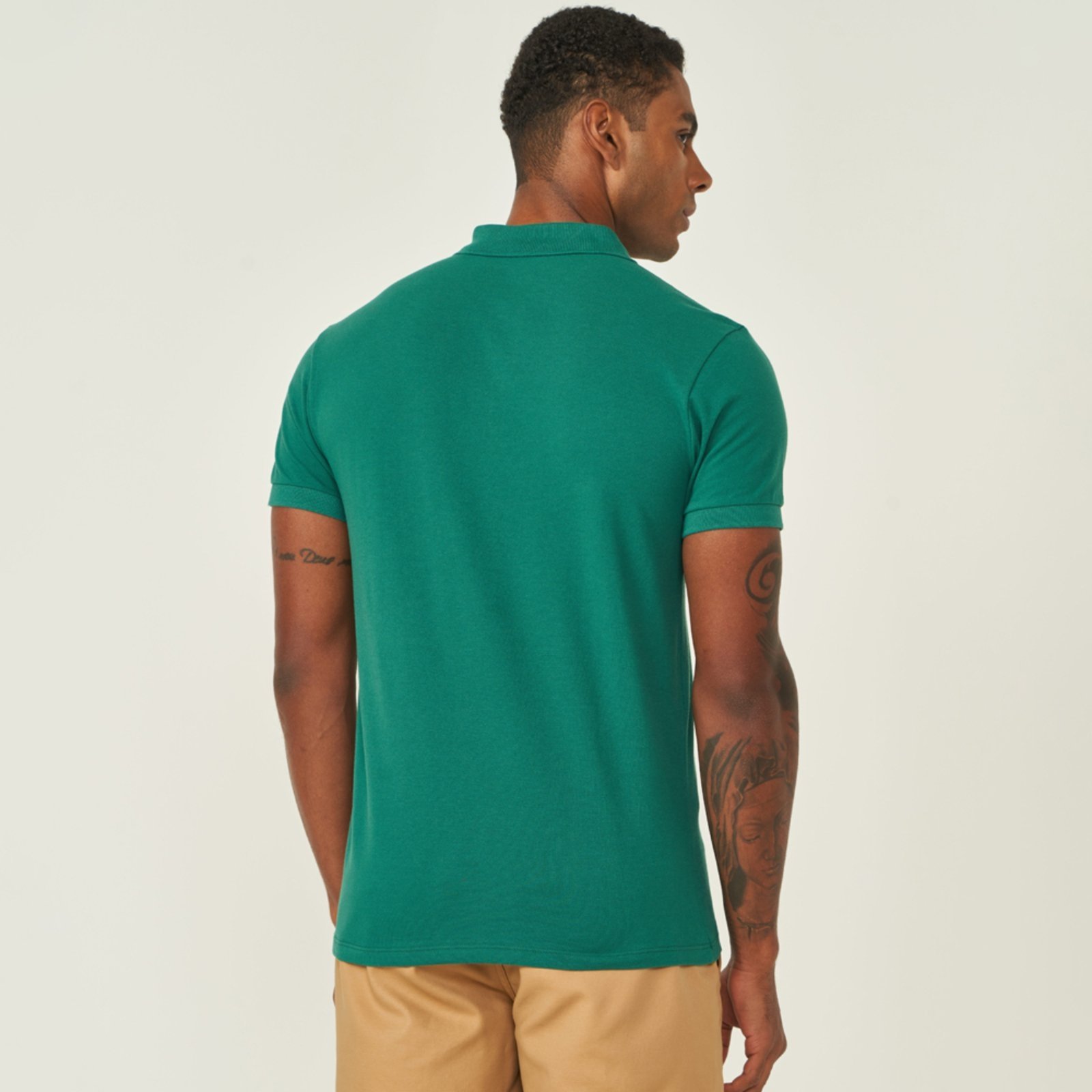 Vista 3 Camisa Polo Colcci Iconic Ve26 Masculino verde Colcci verde