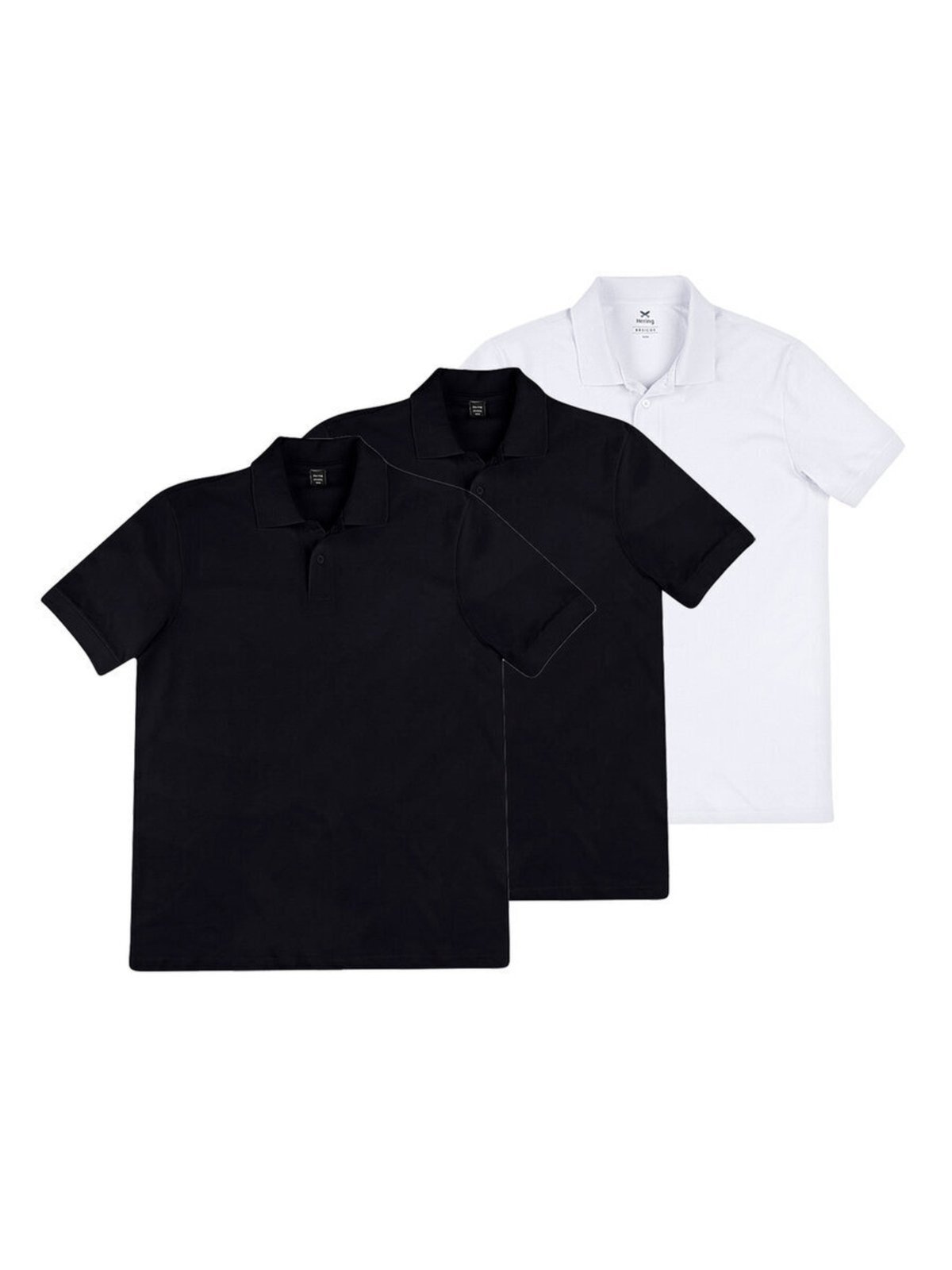 Kit com 3 Camisetas Polo Masculina Hering N3a7 Branco