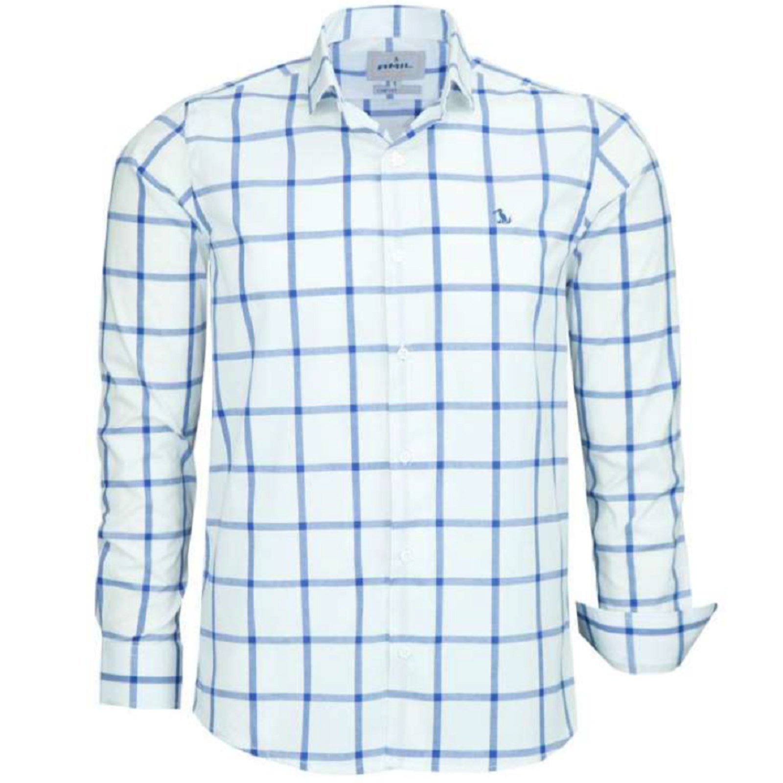 Camisa Xadrez Manga Longa De Algoão Original Amil C3