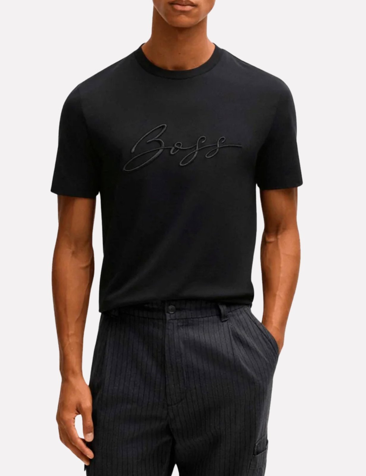 Camiseta Hugo Boss Masculina Regular C-Thompson 70 Preta