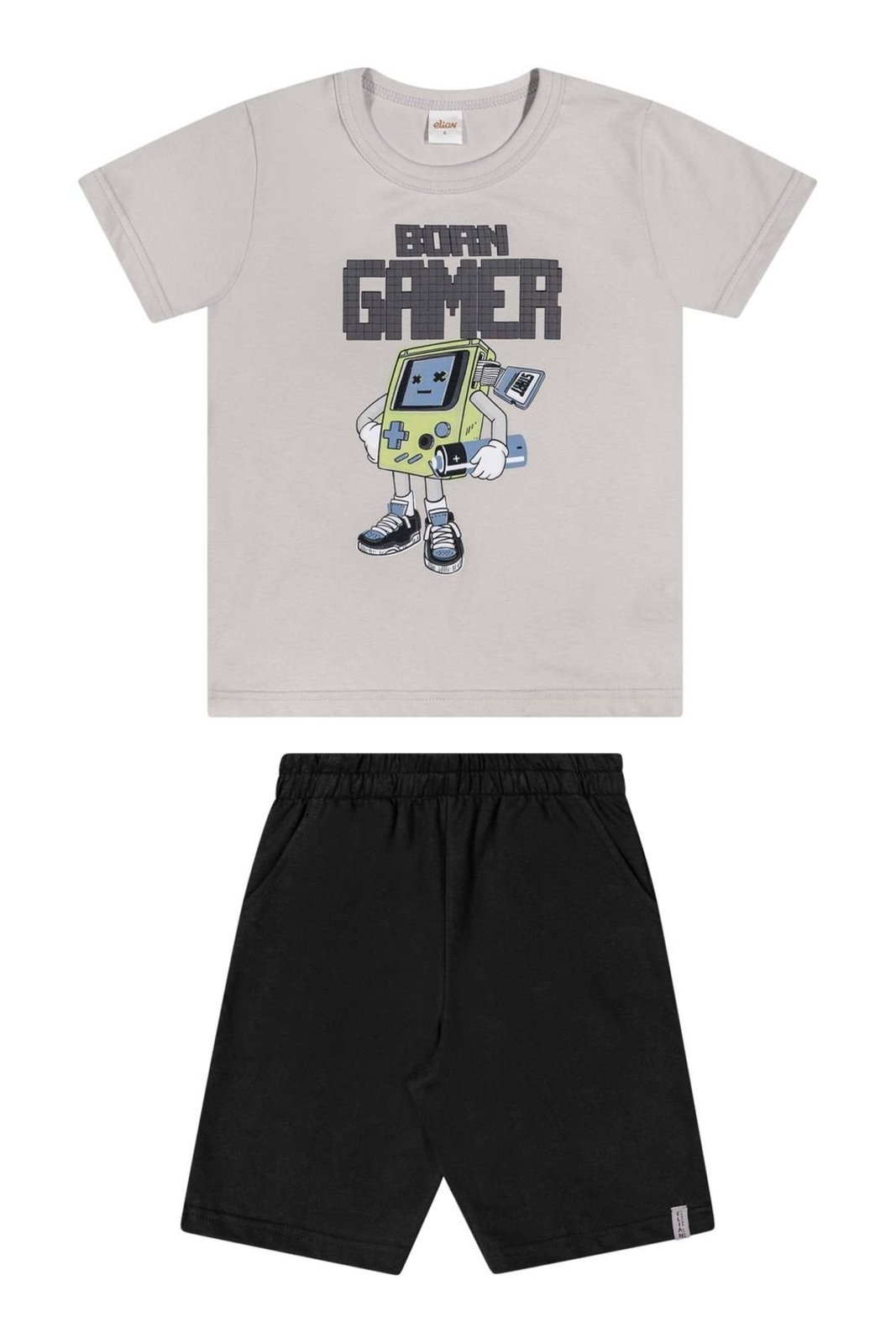 Vista 2 Infantil - Conjunto Menino Gamer Elian amarelo Elian amarelo
