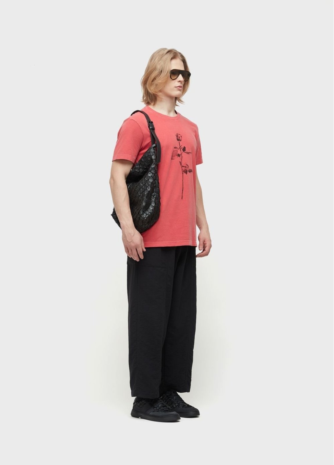 Vista 3 T-shirt stone rose Osklen vermelho rose Osklen vermelho rose