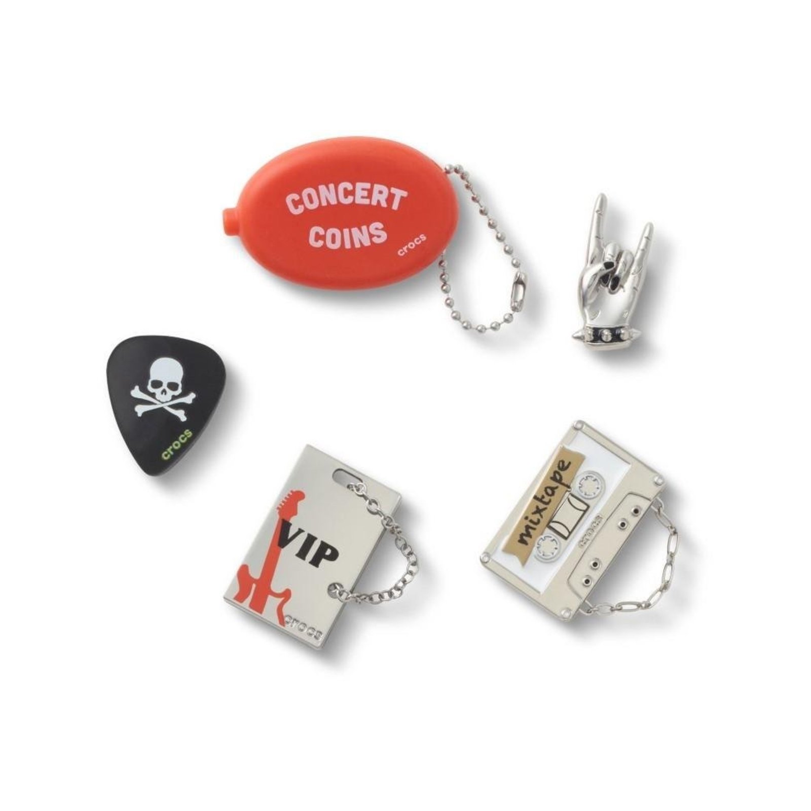 Infantil - Jibbitz™ Vibes de Banda Pack Com 5 Peças Única Unico