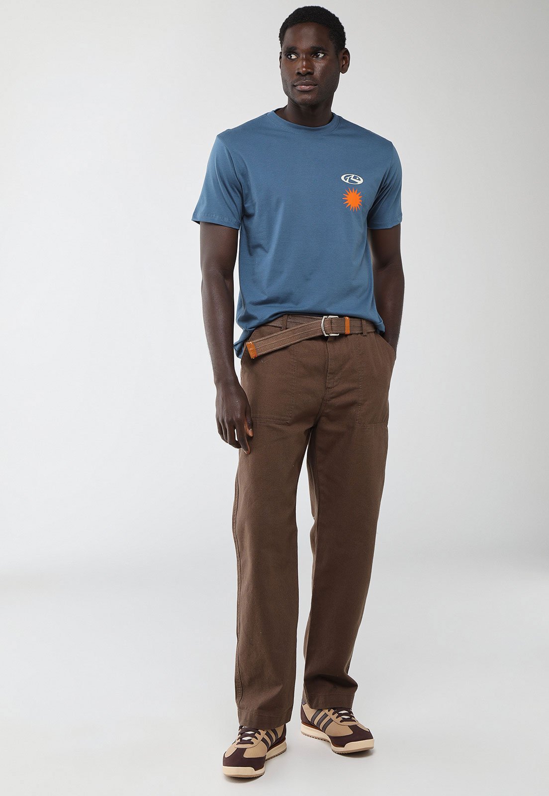 Vista 3 Camiseta Masculina Rusty Silk Purity azul Rusty azul