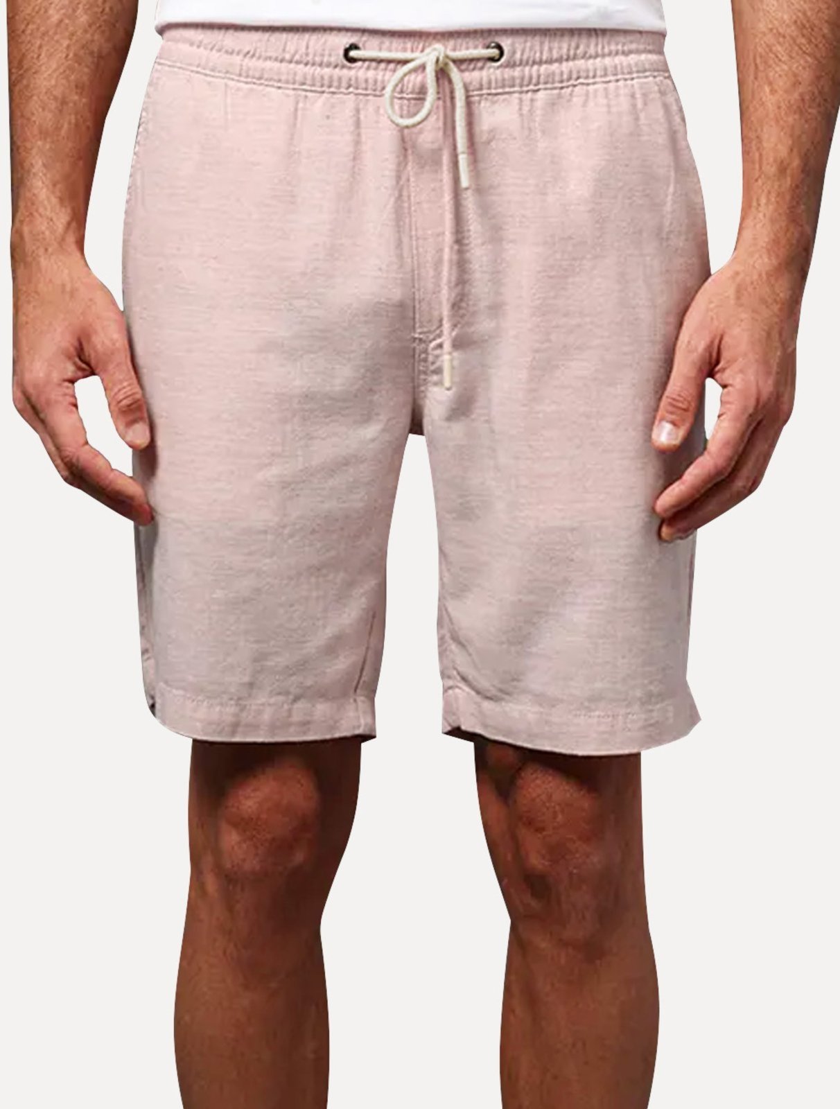 Vista 2 Bermuda Calvin Klein Jeans Masculina Cadarço Cotton Claro amarelo Calvin Klein amarelo
