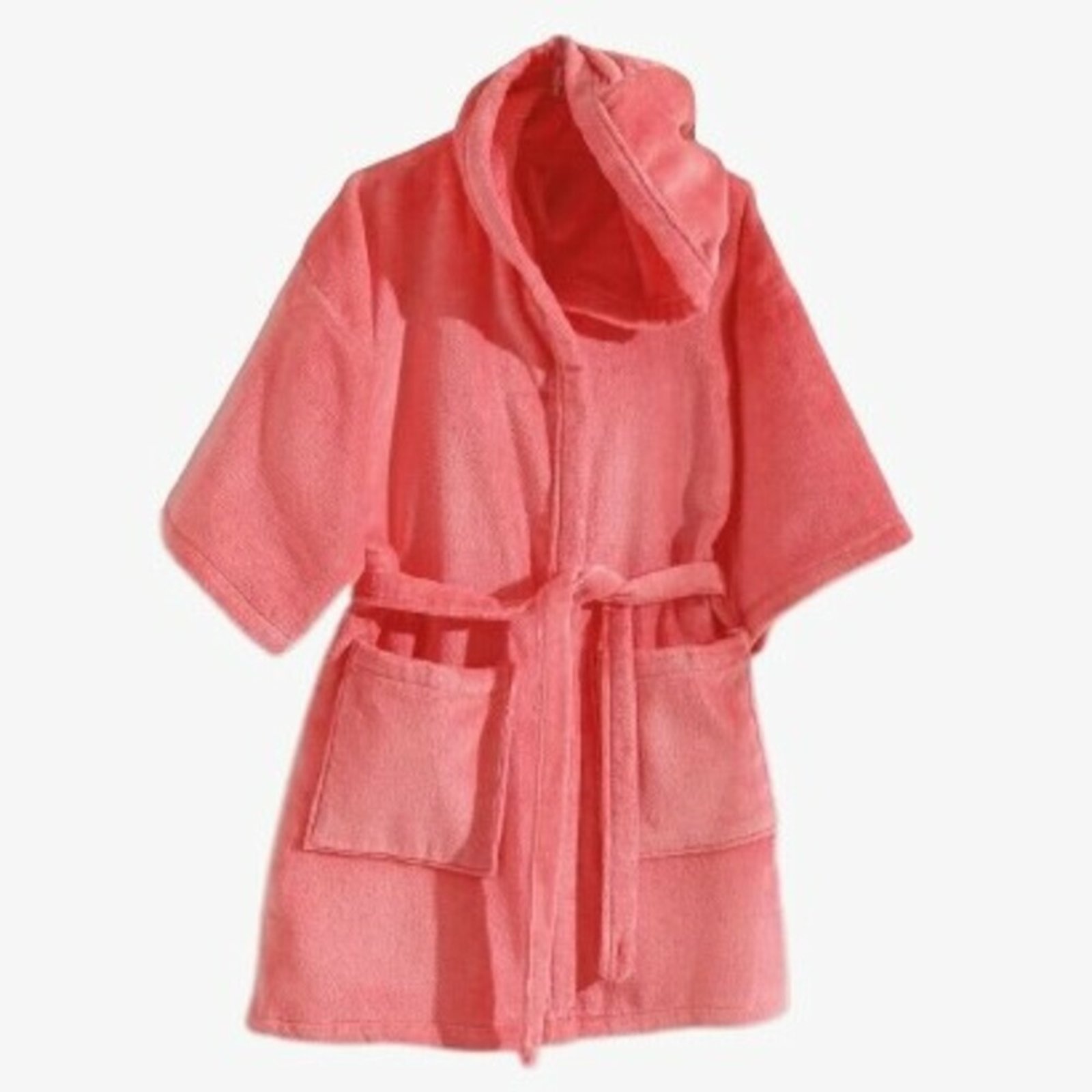 Roupao Dohler Atoalhado Velour Com Capuz Rosa
