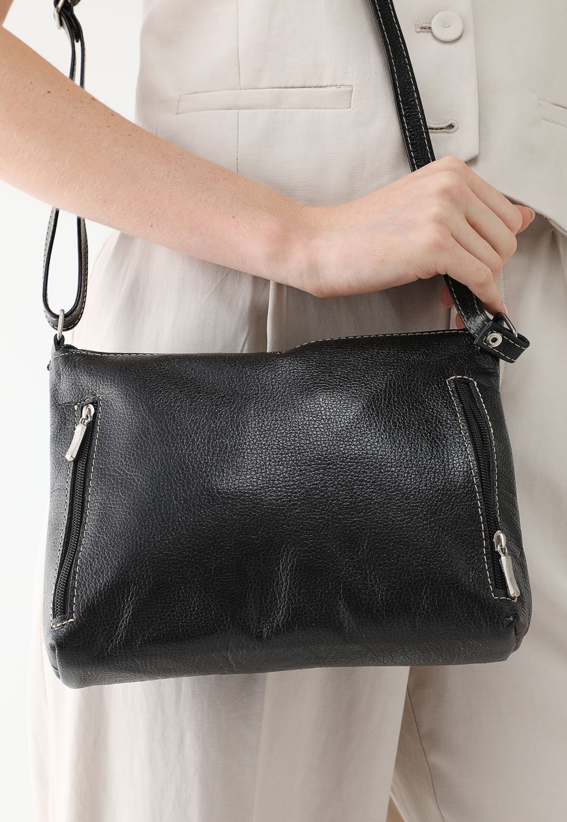 Bolsa SN Couros Belize Preto