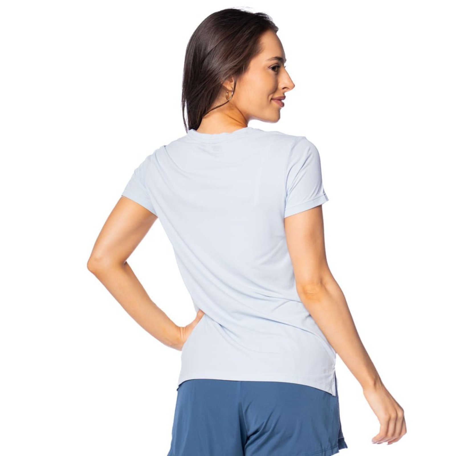 Vista 3 Camiseta Feminina New Balance Sport Essentials azul New Balance azul