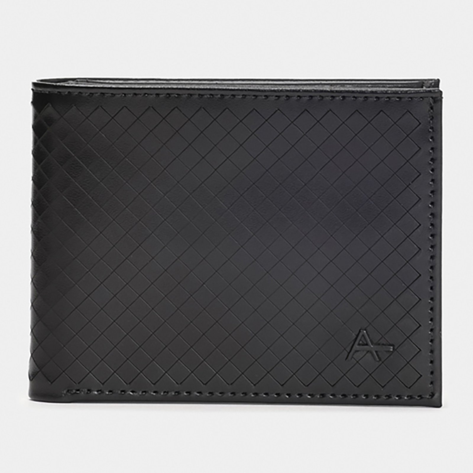 Vista 2 Carteira Couro Aramis Losango Masculino preto Aramis preto