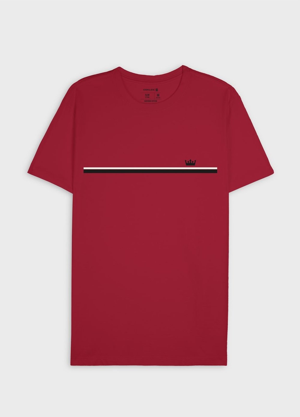 T-shirt slim vintage list riva coroa OSKLEN