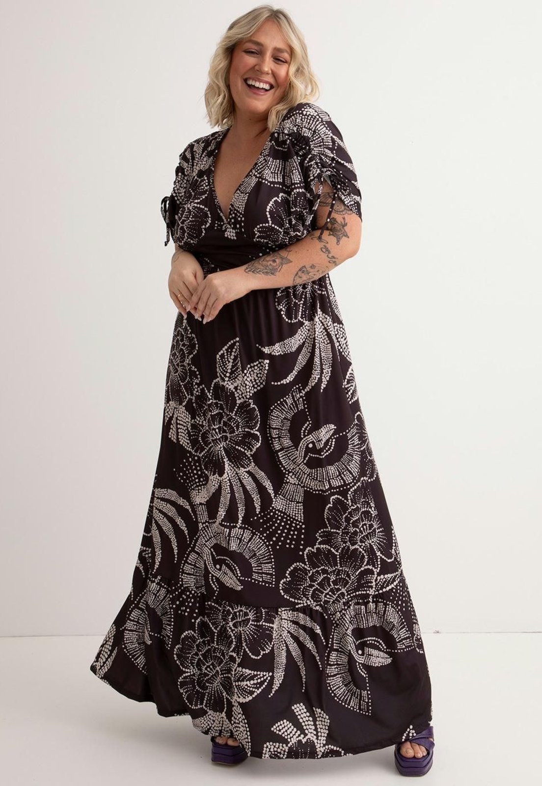 Vestido Em Malha Fria Preto Quintess