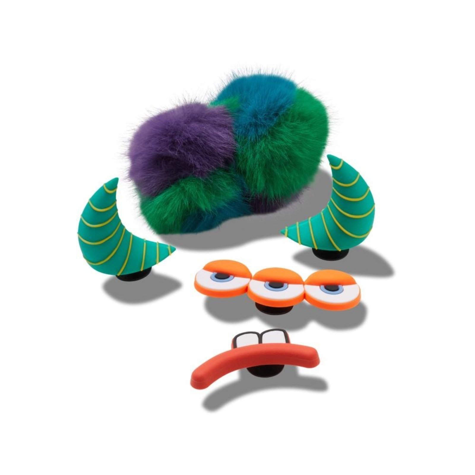 Vista 3 Infantil - Jibbitz™ Crie seu Próprio Monstro Bobo Pack Com 5 Peças Única Crocs unico