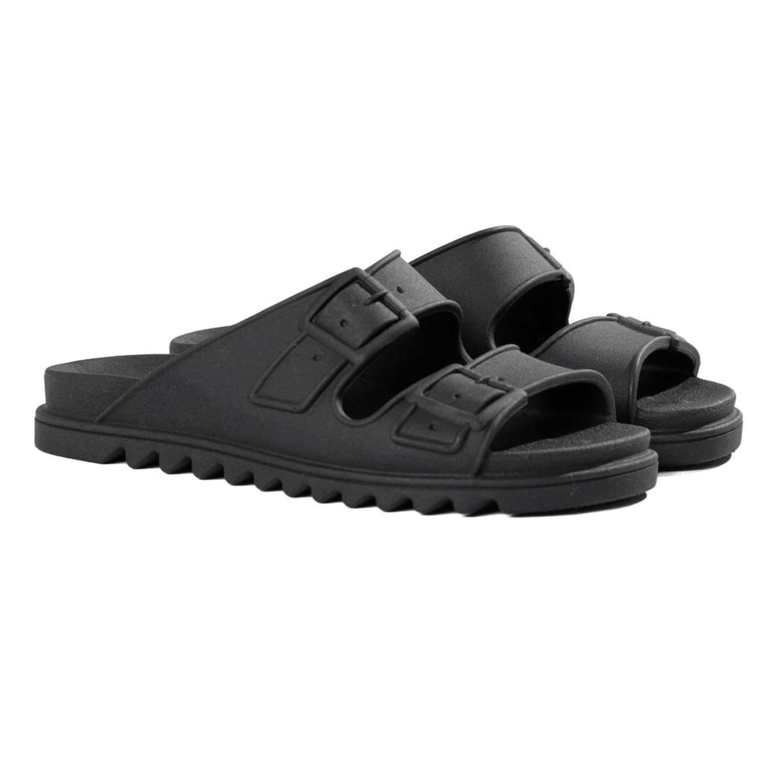 Chinelo Feminino Casual Veritimo Papete Duas Tiras Leve Nuvem Slide Conforto Tendência Preto