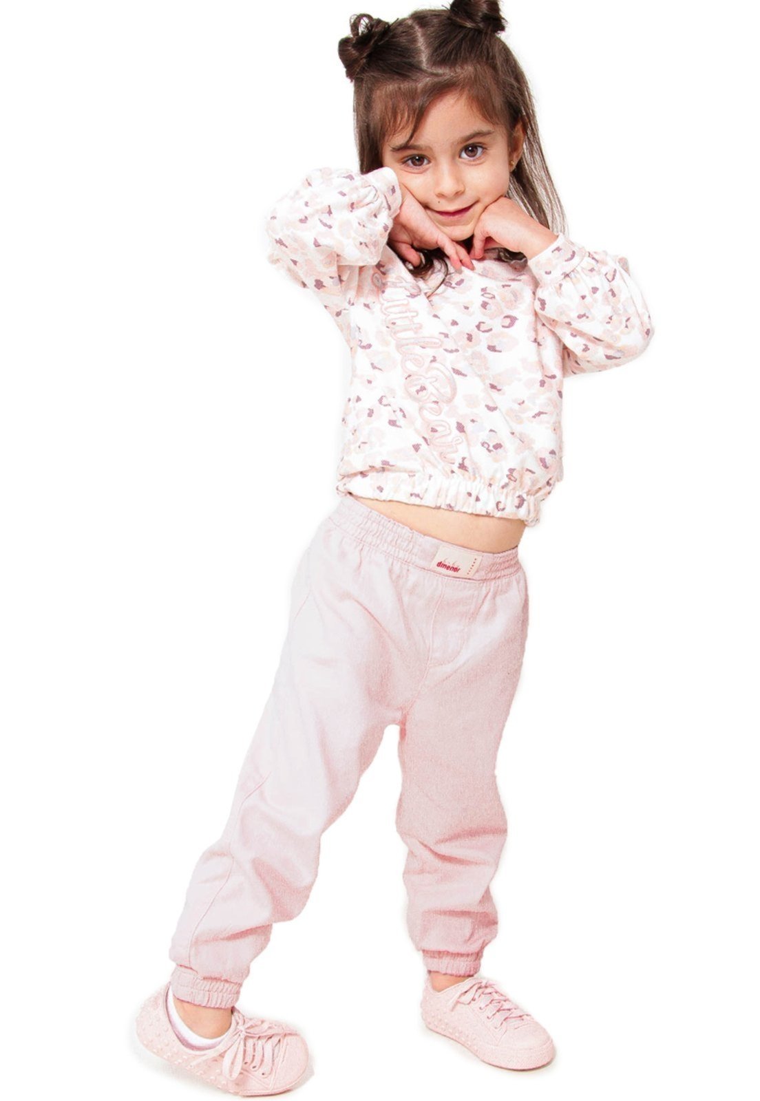 Infantil – Calça Baby Menina Jogger com Elástico