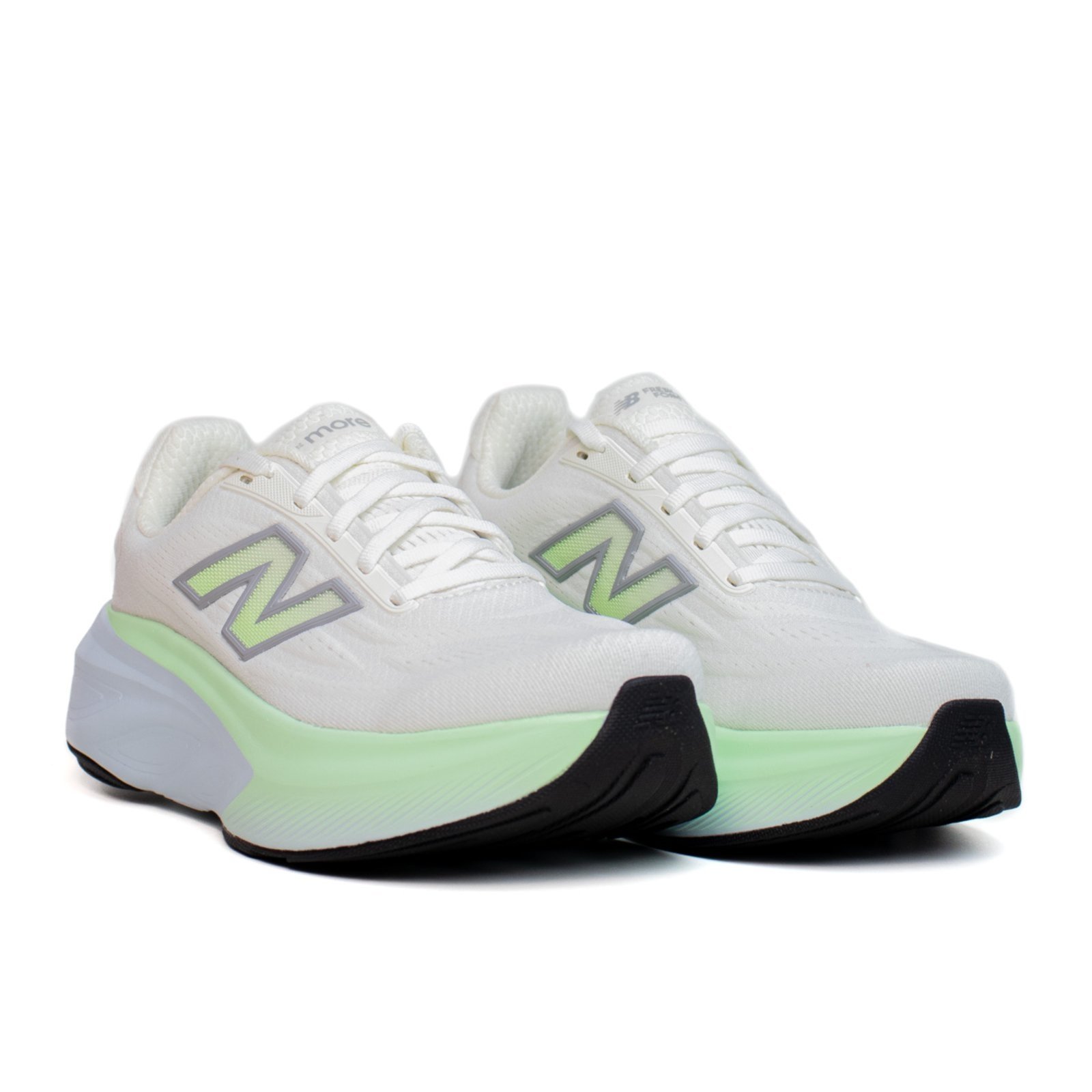 Vista 3 Tênis New Balance Fresh Foam X More V6 Feminino laranja New Balance laranja