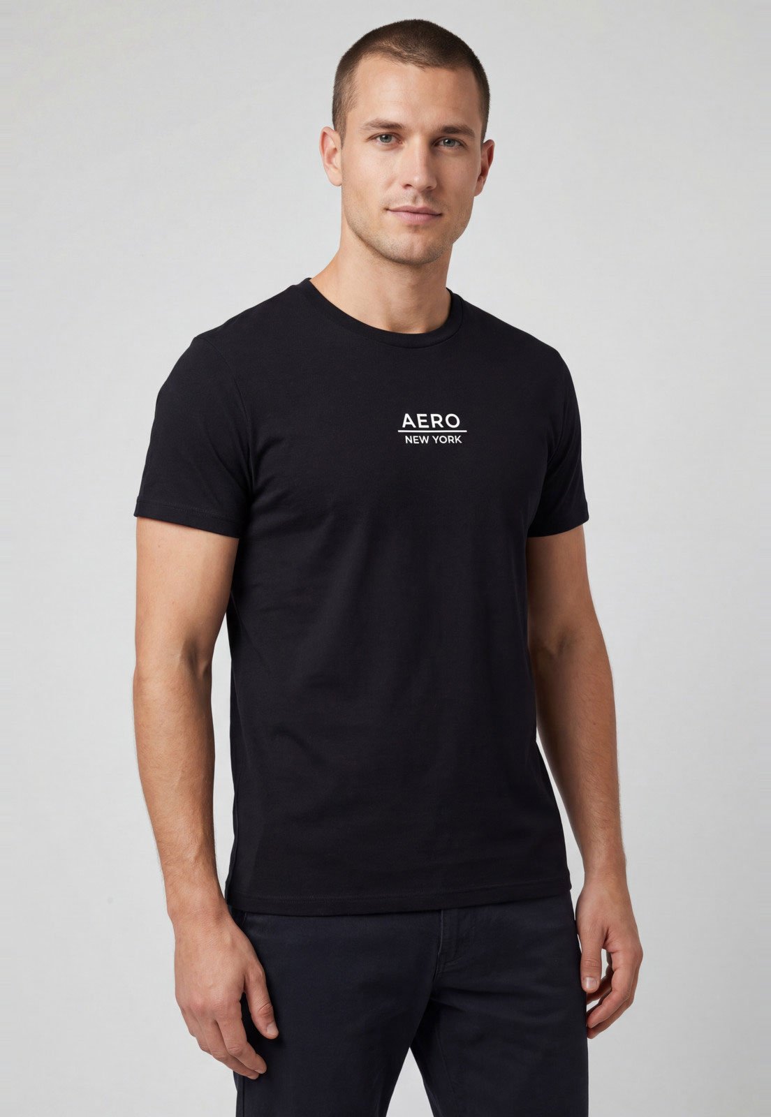 Camiseta Masculina Aeropostale Logo Preta