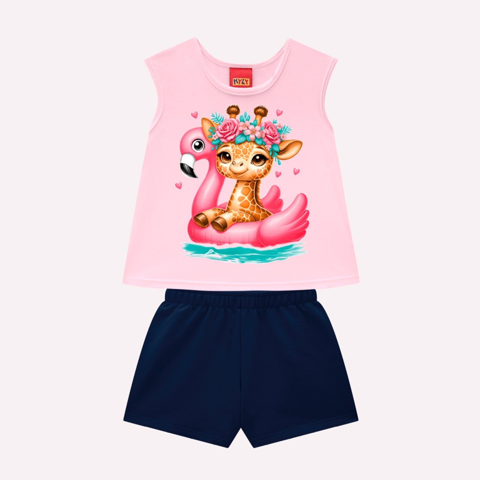 Infantil – Conjunto Menina em Algodão Kyly
