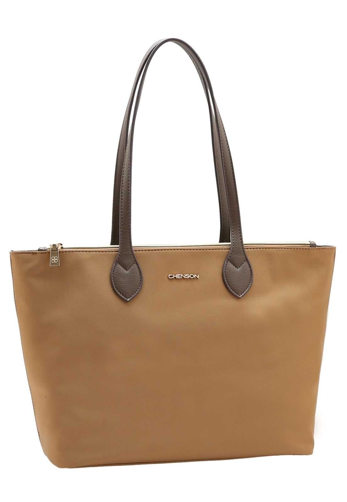 Bolsa Feminina Chenson Ombro Microfiber 3185448 Natural