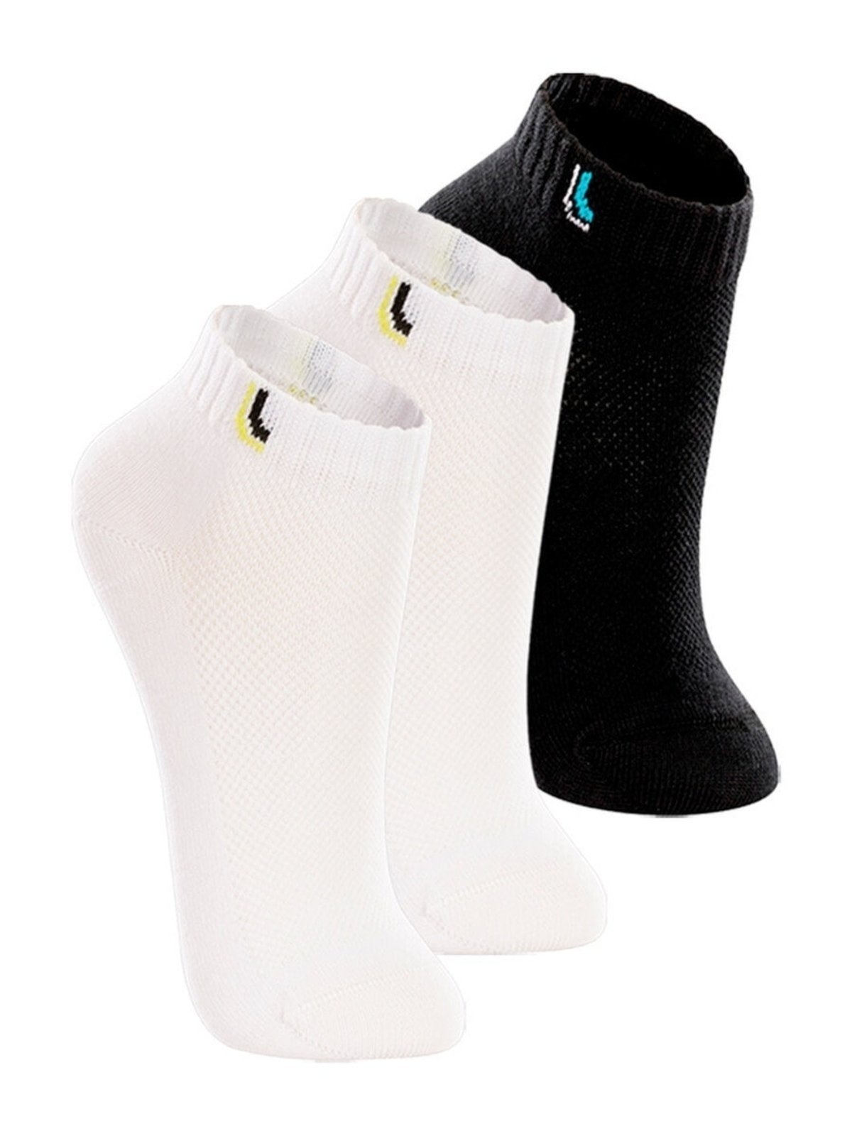 Kit 3 Pares de Meias Cano Curto Lupo 2725-005 Branco