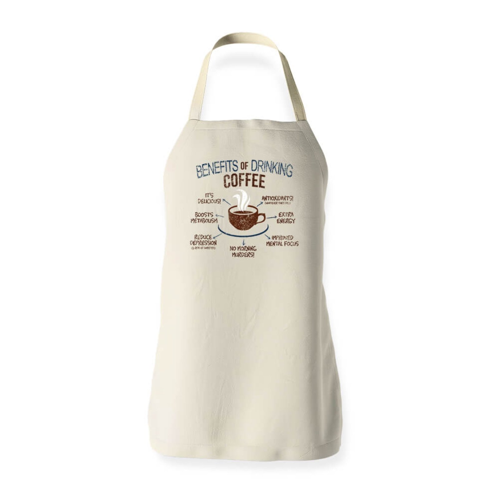 Avental Coffee Benefits - Bege - Casual - Studio Geek
