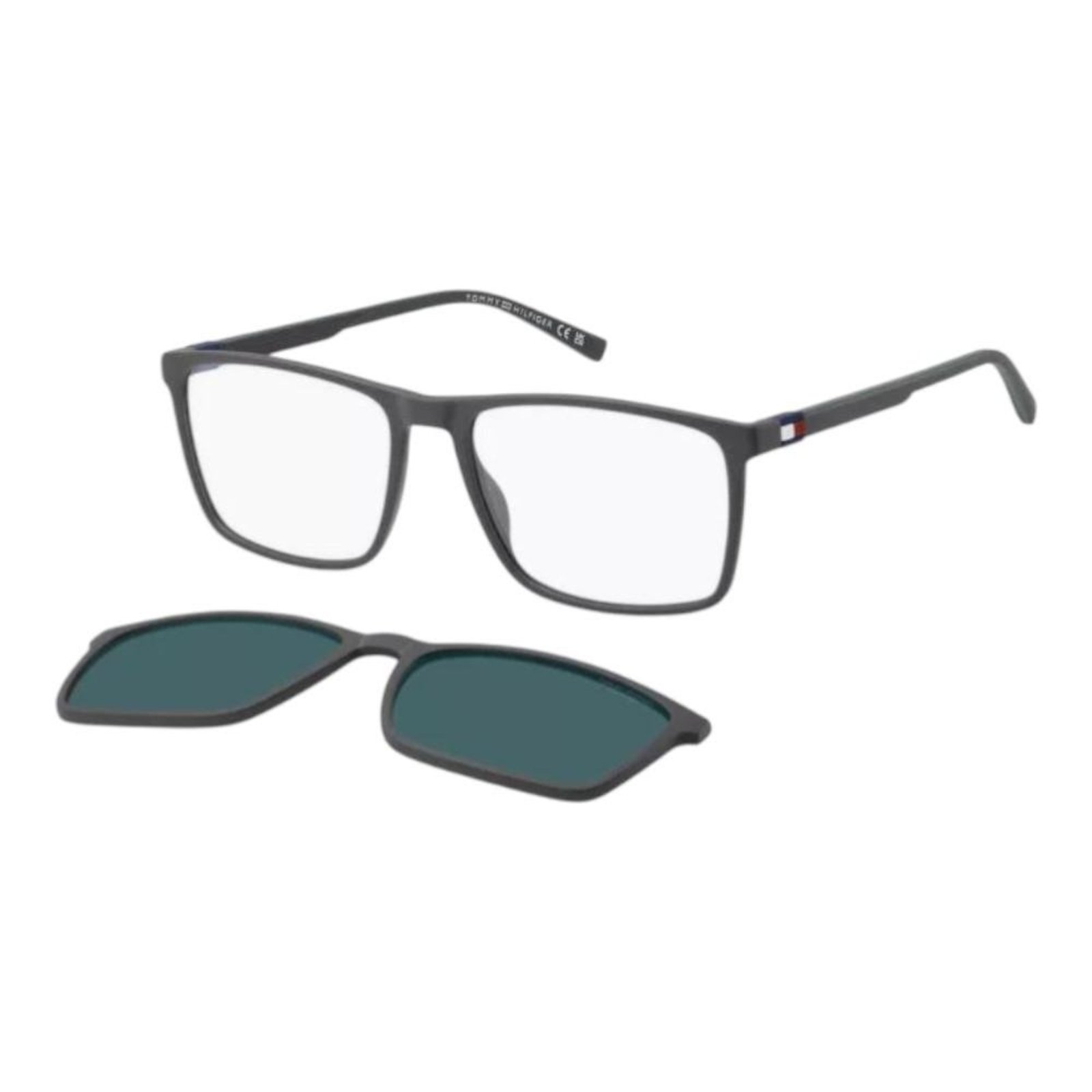 Óculos Tommy Hilfiger 2320C Cinza Escuro e Verde Masculino