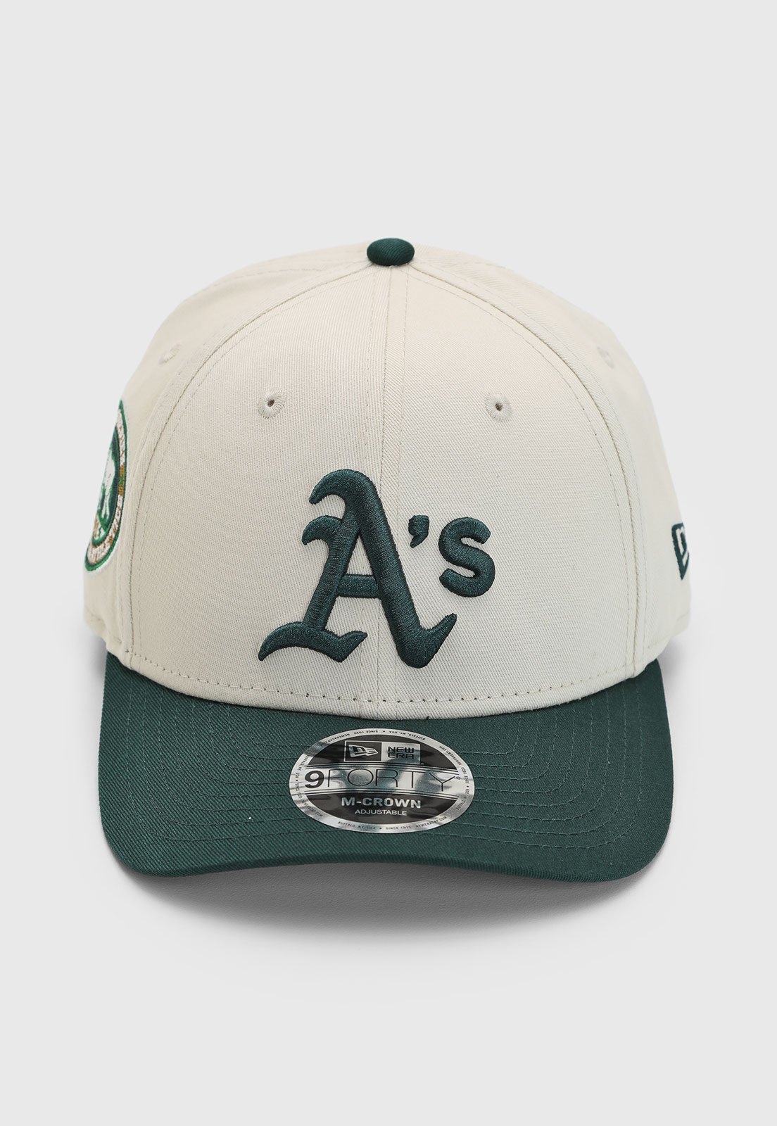 Vista 2 Boné New Era WS Patch 9Forty MC Oakland bege new era bege