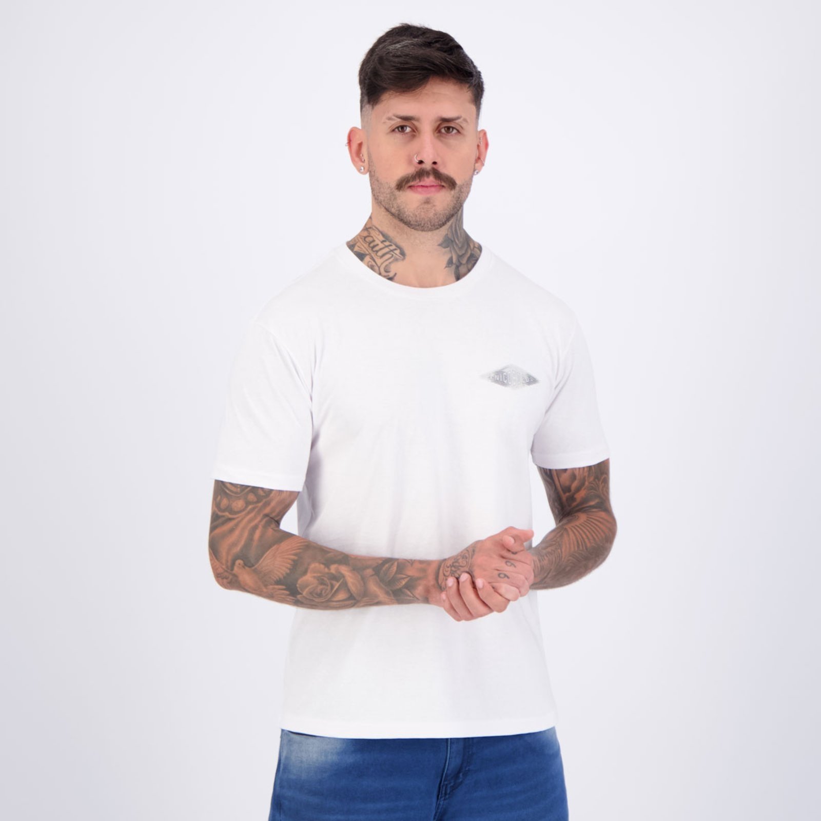 Vista 3 Camiseta Nicoboco Snap Branca branco Nicoboco branco