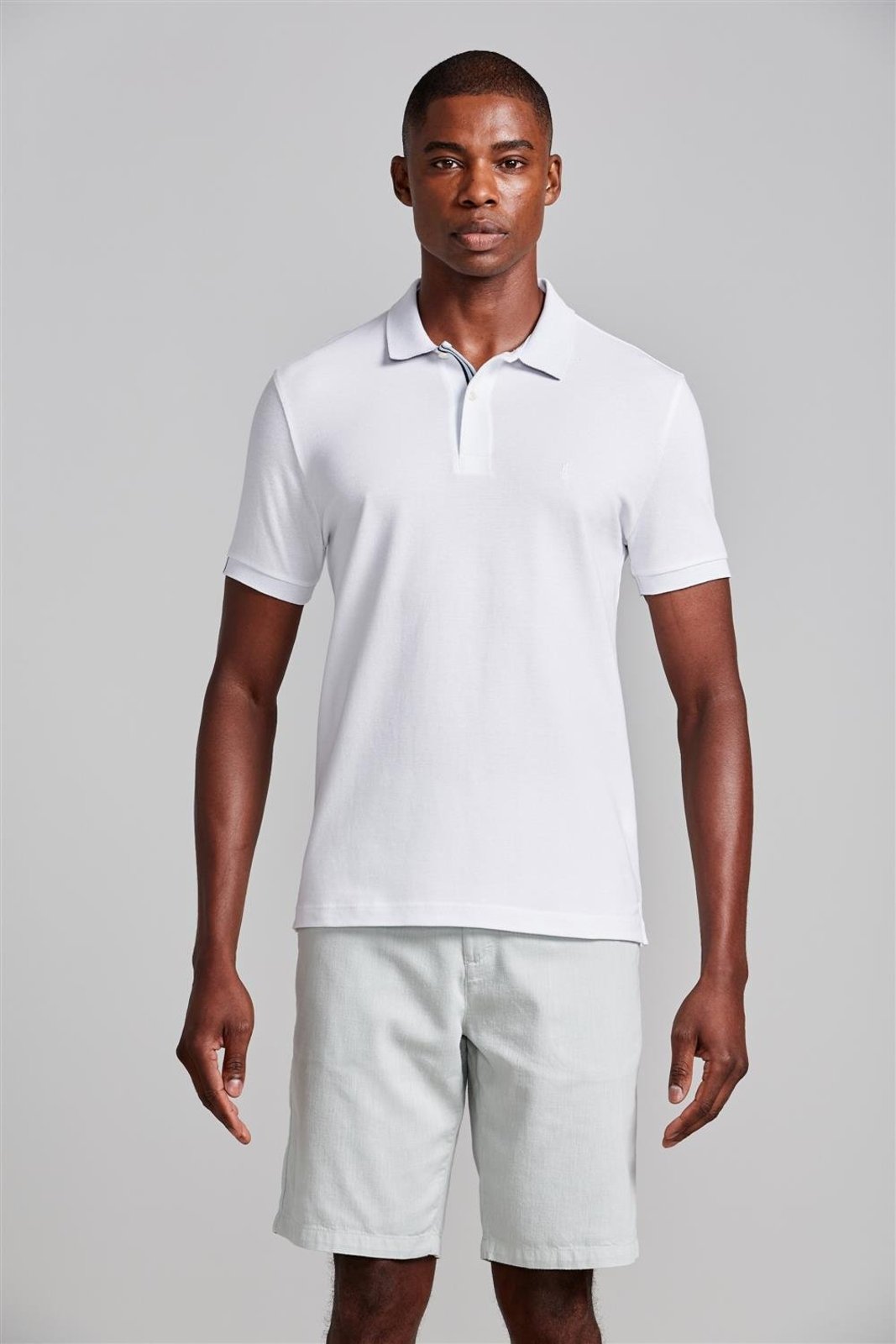 HIGHSTIL Camisa Polo Piquet Slim Fit - Branco