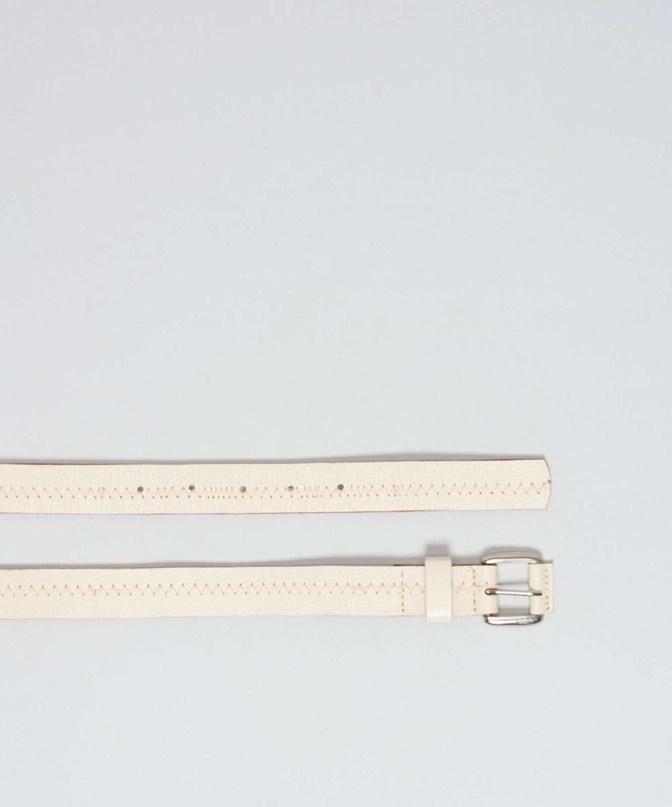 Cinto Duo Couro - Offwhite m - offwhite