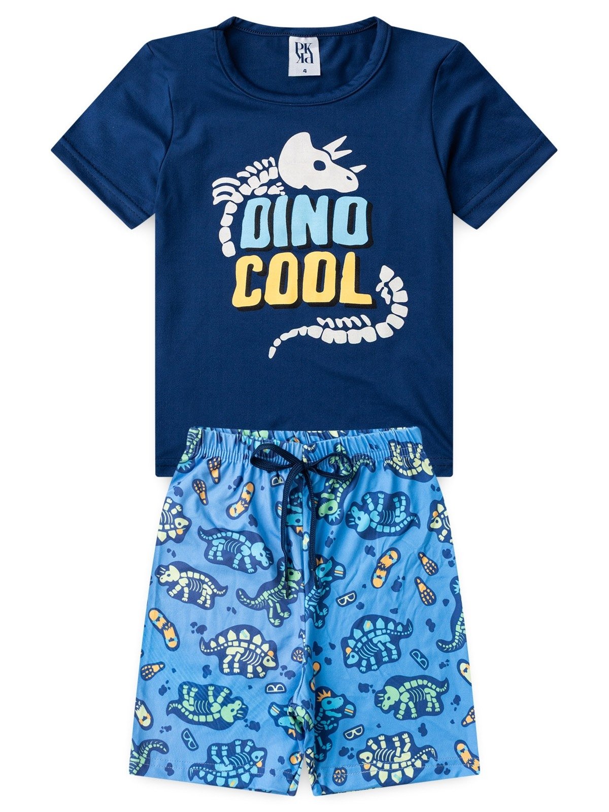 Vista 3 Pijama Platinum Noite Dos Dinos PLATINUM KIDS azul marinho PLATINUM KIDS azul marinho