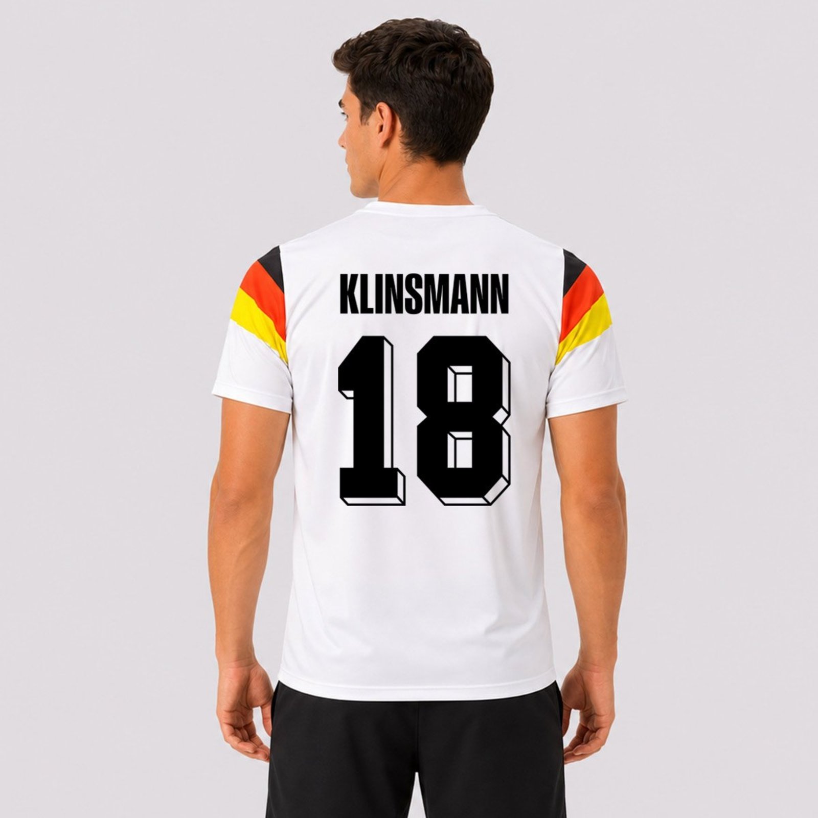 Camisa Alemanha Retrô 1990 Dry Branca 18 Klinsmann