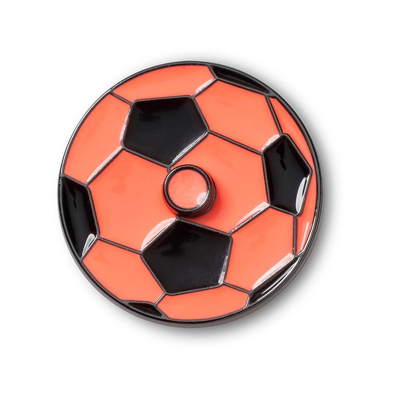 Vista 2 Infantil - Jibbitz™ Bola de Futebol Giratória UNICO Crocs branco