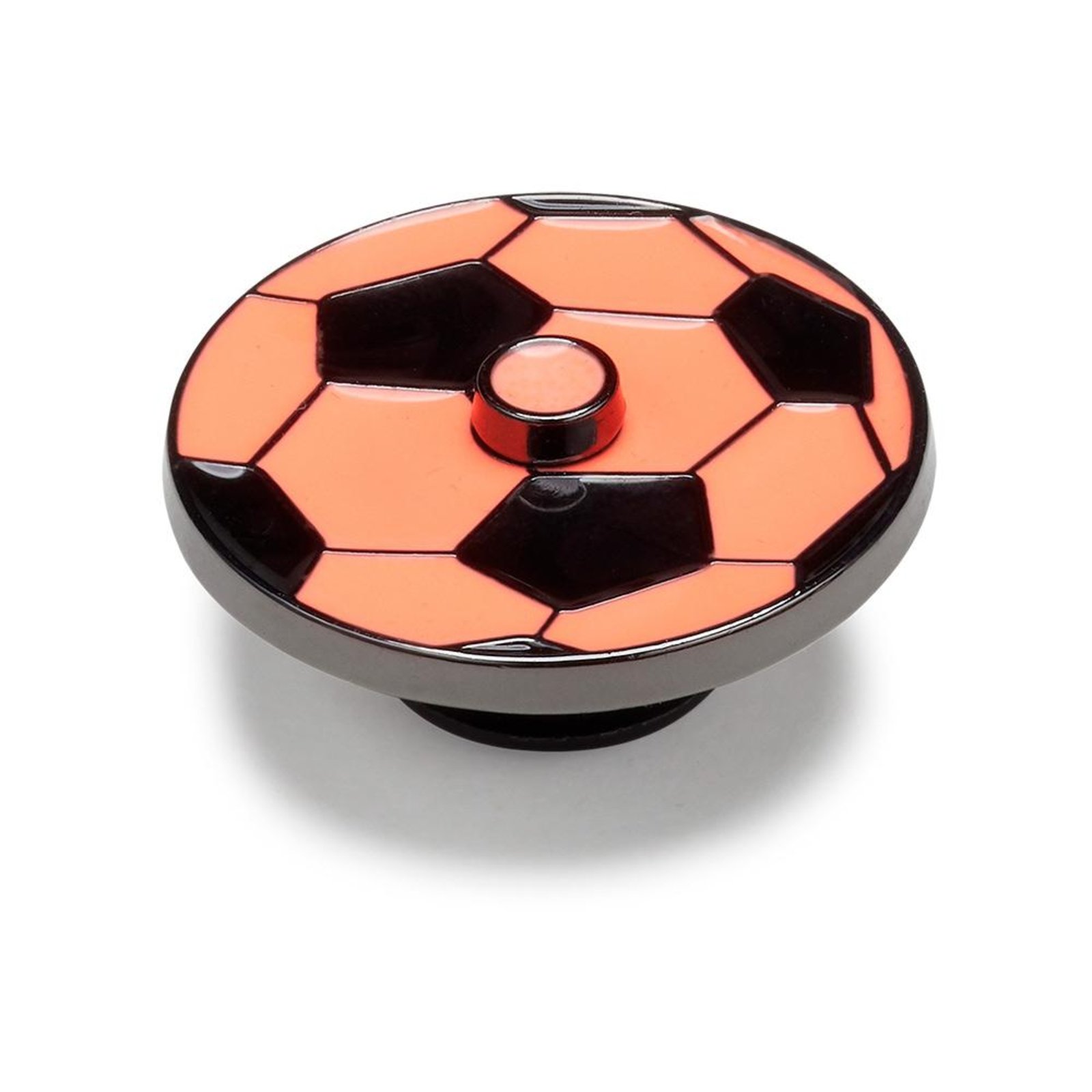 Vista 3 Infantil - Jibbitz™ Bola de Futebol Giratória UNICO Crocs branco